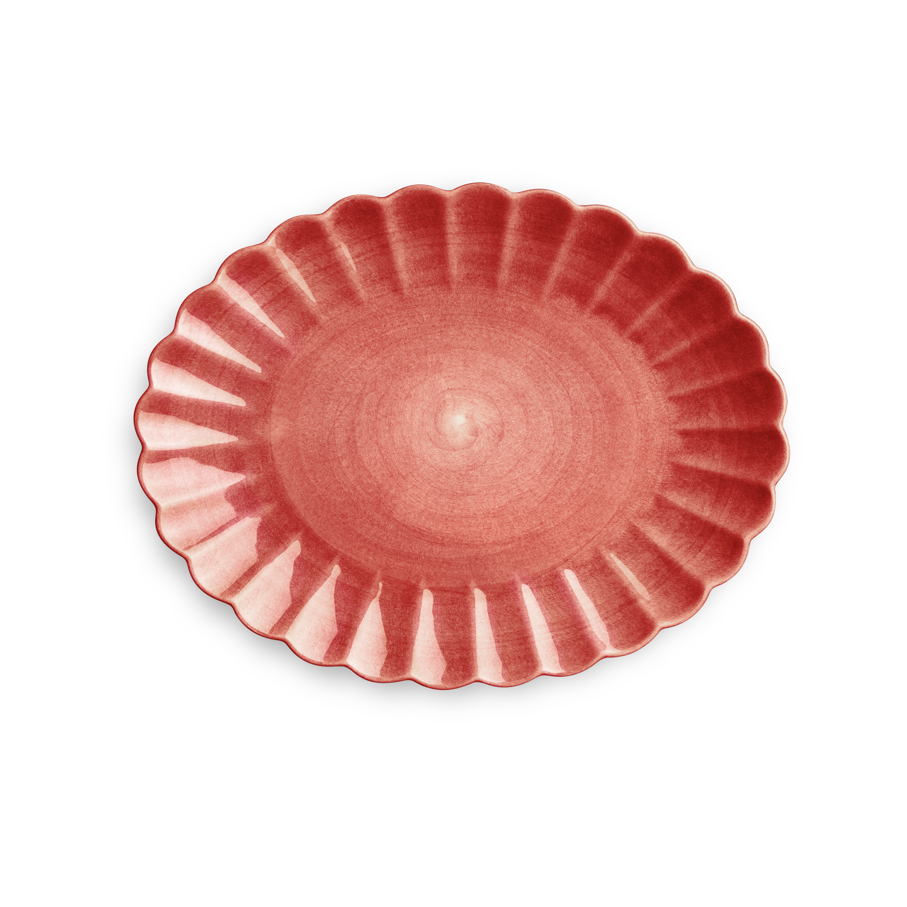 Oyster Platter 35 x 30 cm Red