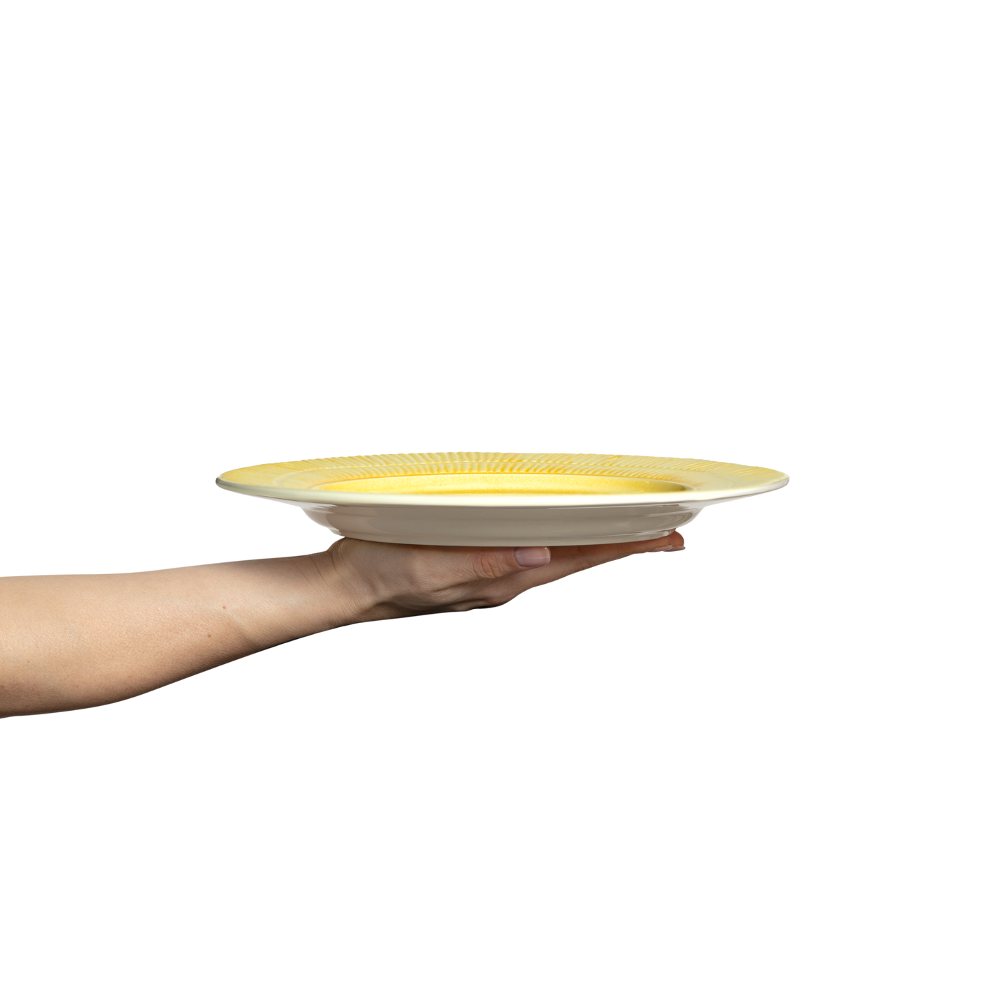 Stripes Plate 28 cm Yellow