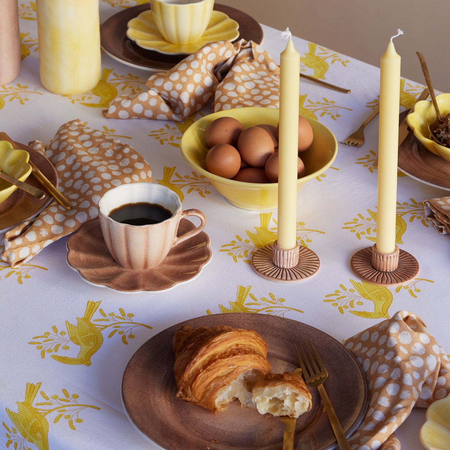 Oyster Cup and Saucer 25 cl Cinnamon