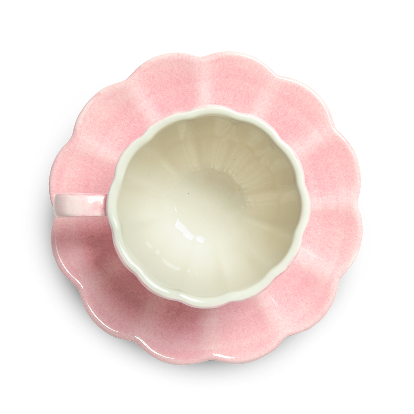 Oyster Cup and Saucer 25 cl Light Pink
