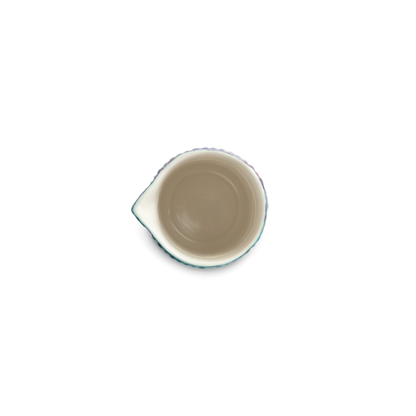 Small ceramic jug from above
