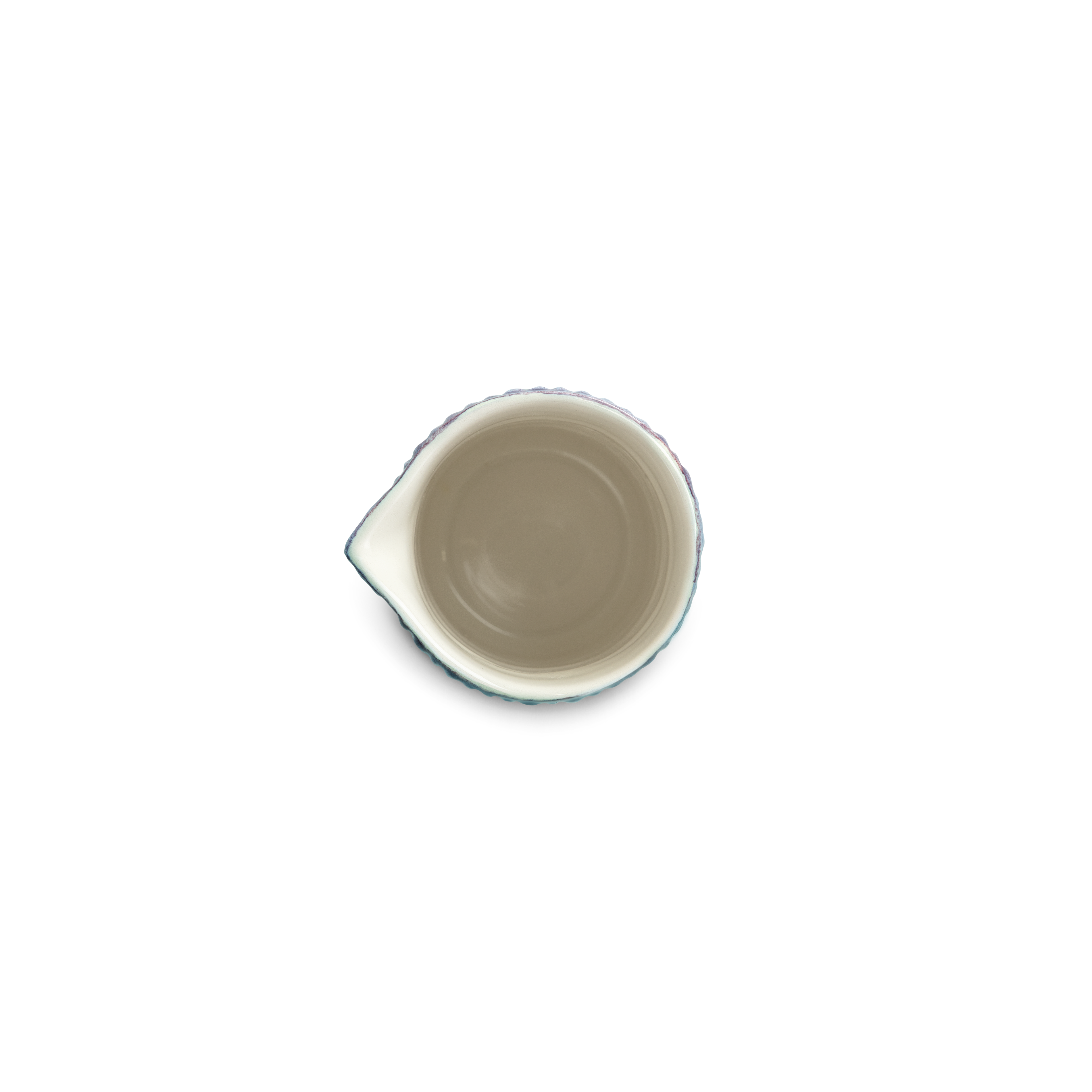 Small ceramic jug from above