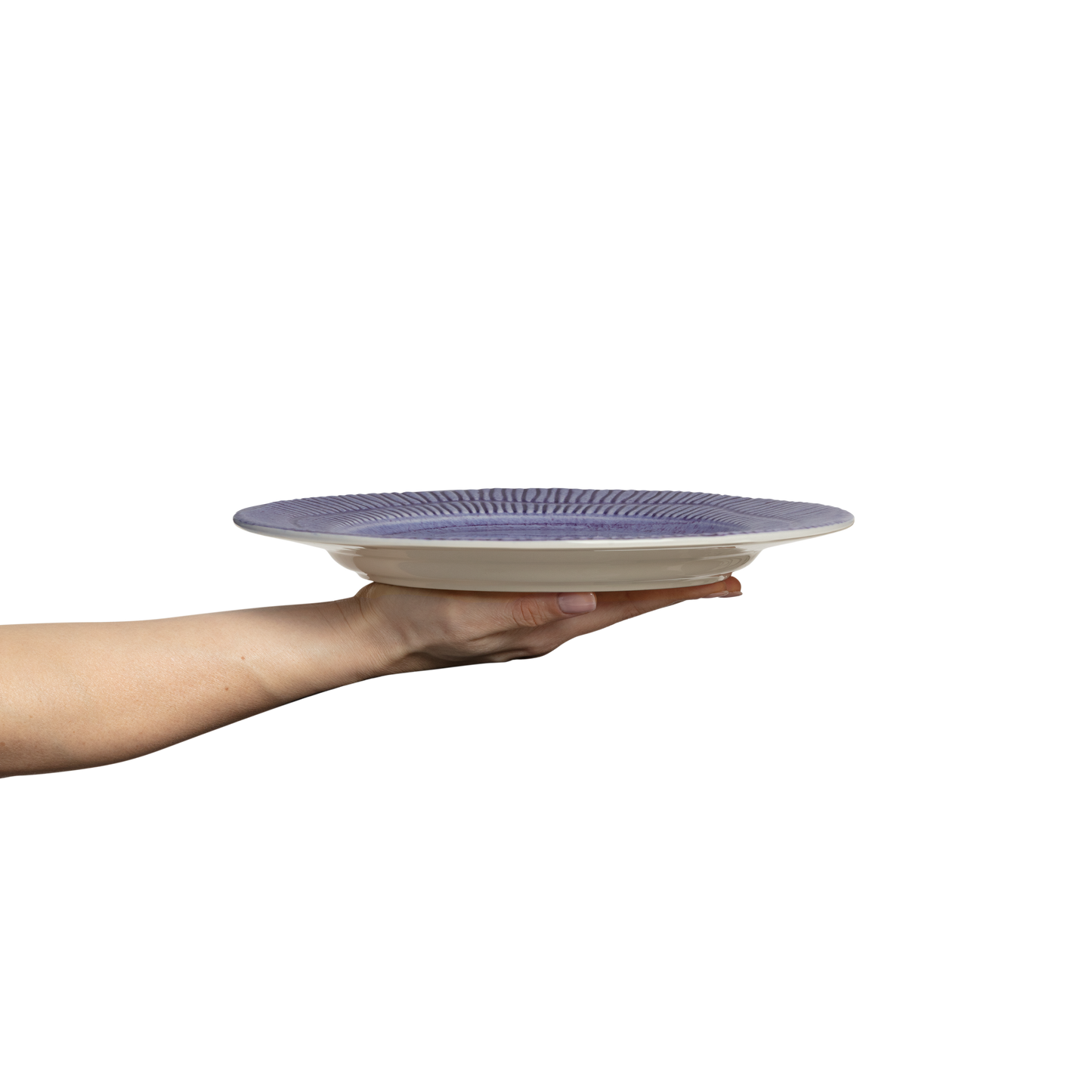 Stripes Plate 28 cm Purple