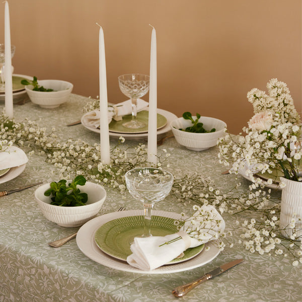 Stripes Plate 28 cm White