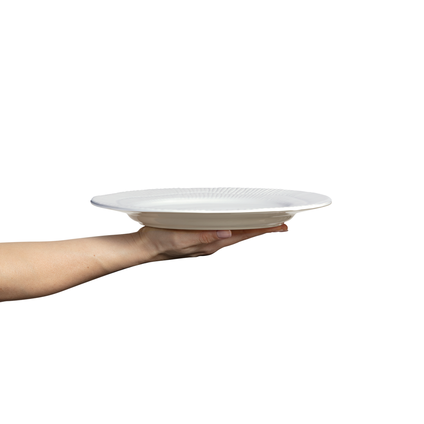 Stripes Plate 28 cm White