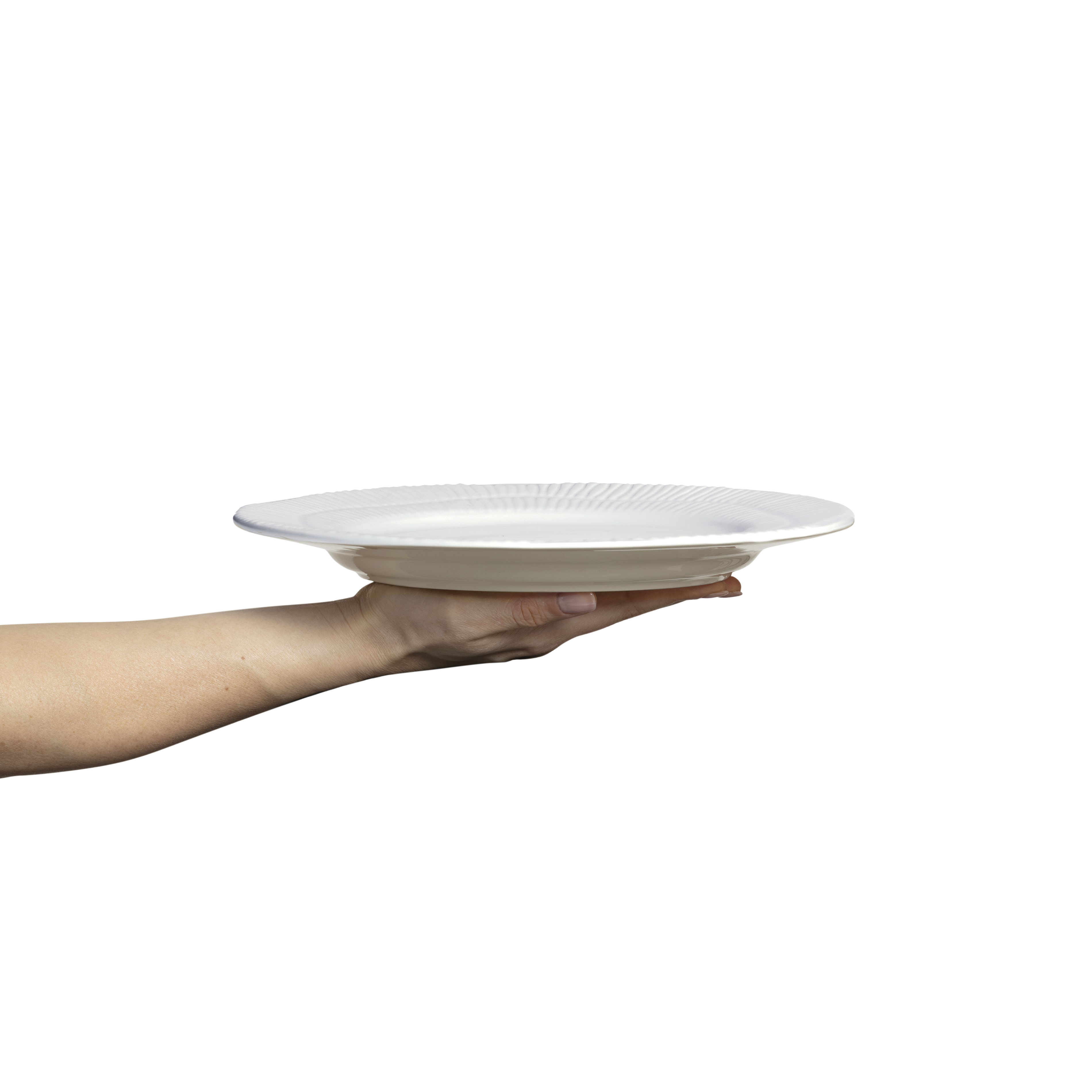 Stripes Plate 28 cm White