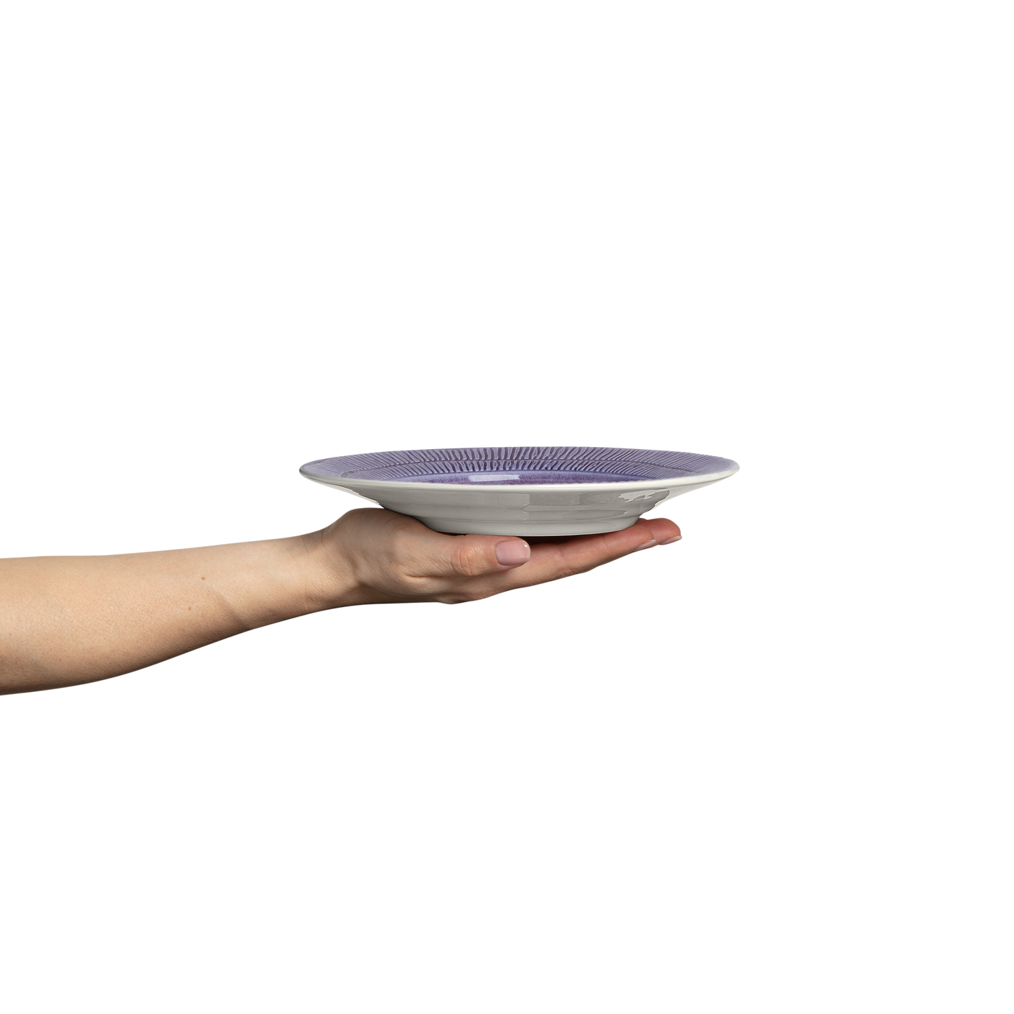 Stripes Plate 21 cm Purple