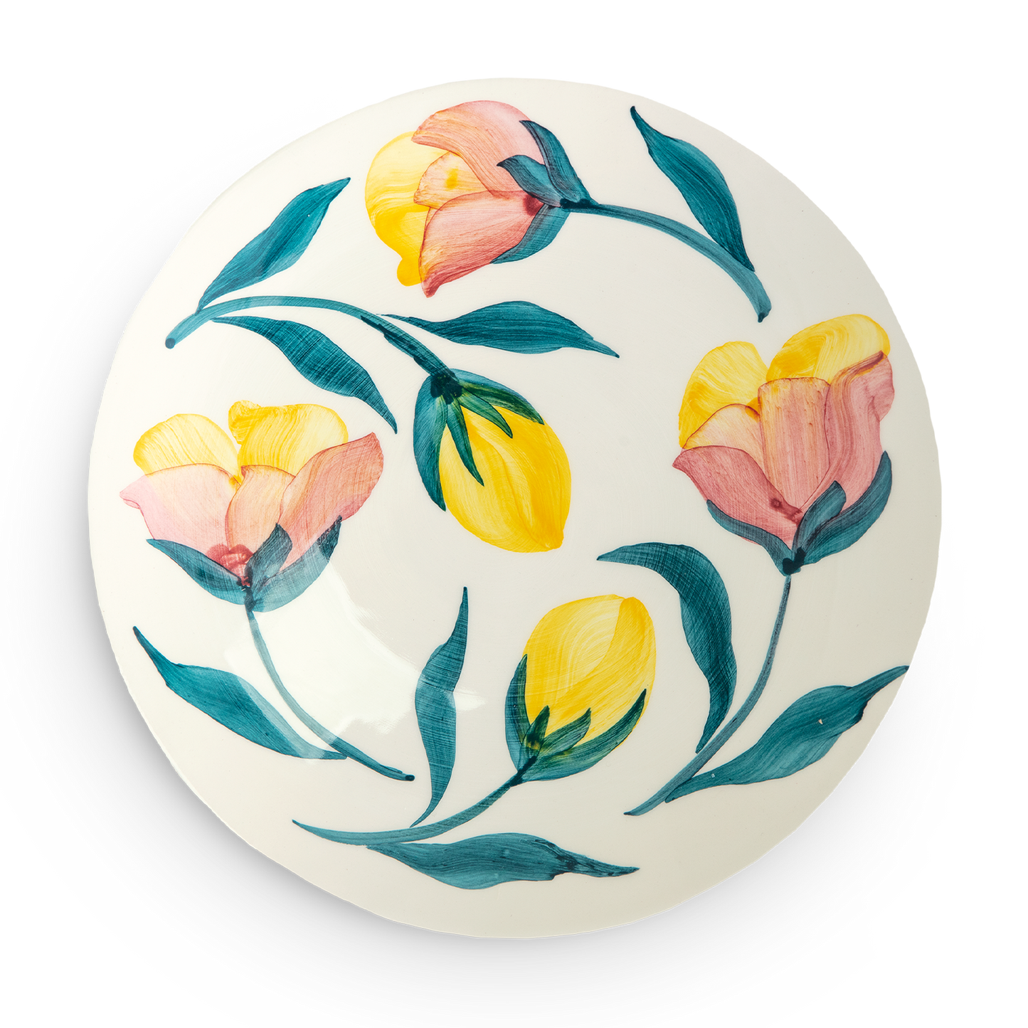 Flowers Plate 20 cm Tulips