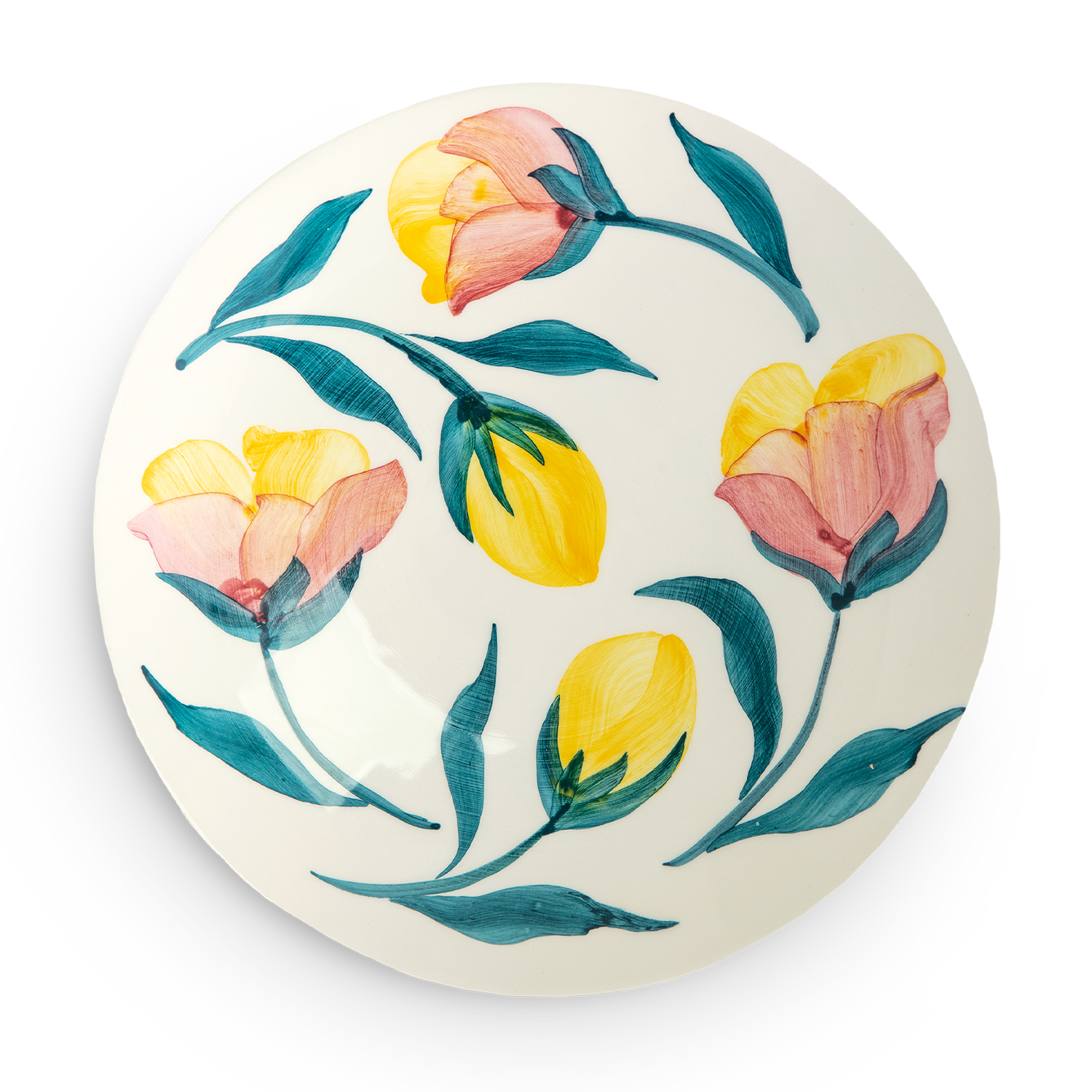 Flowers Plate 20 cm Tulips