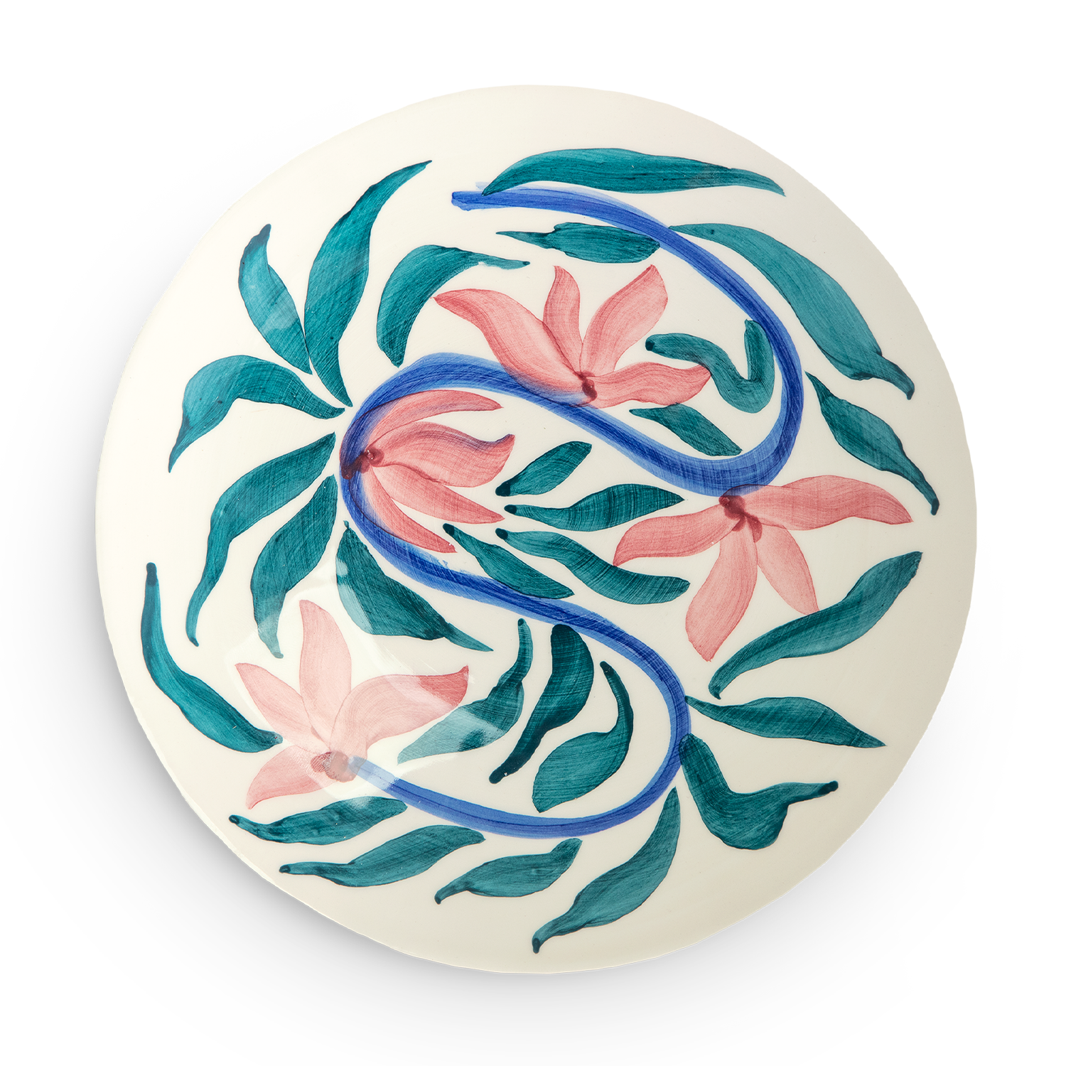 Flowers Plate 20 cm Water Lilies