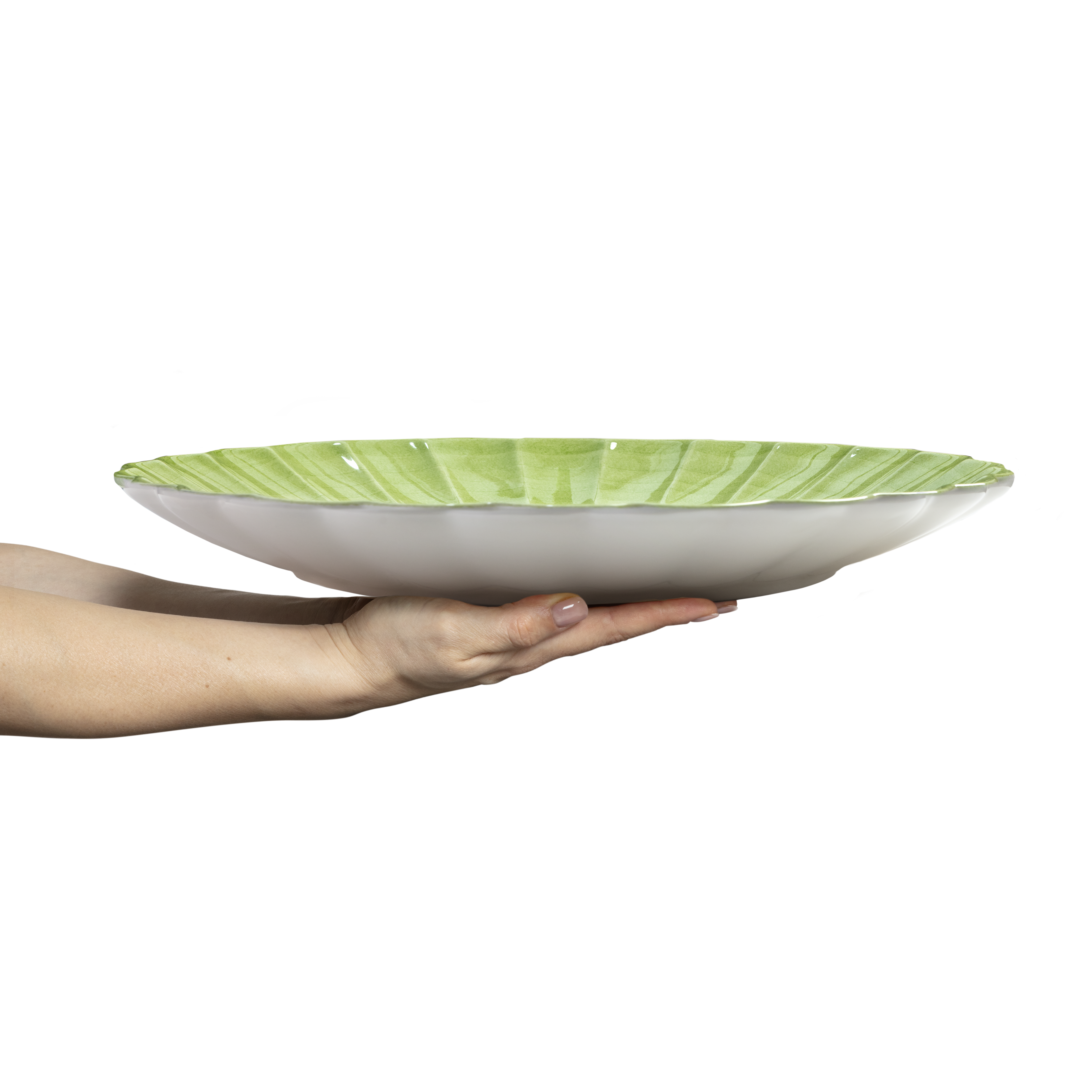 Oyster Platter 42 cm Green