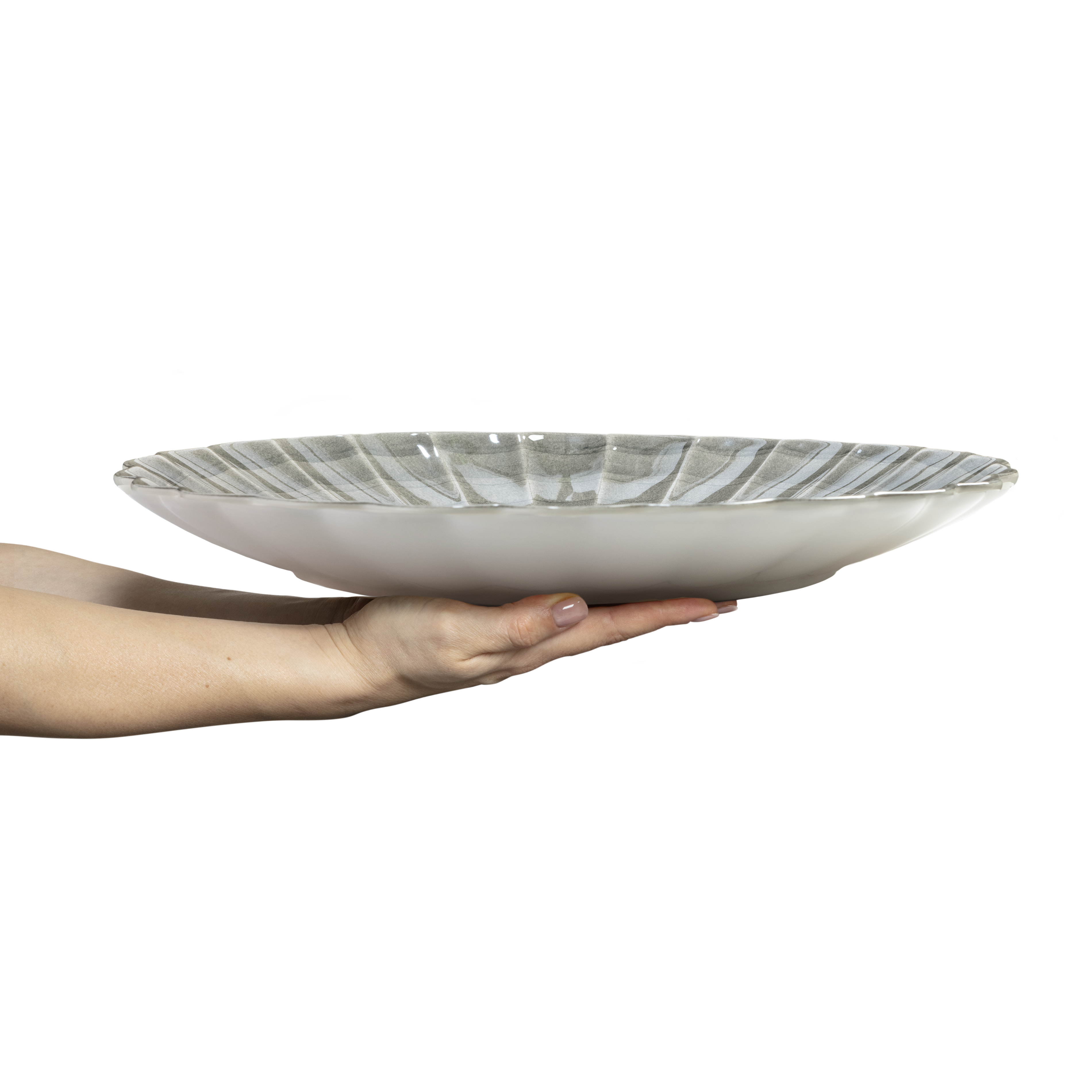 Oyster Platter 42 cm Grey