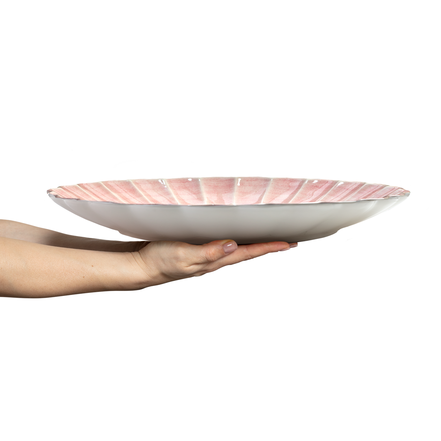 Oyster Platter 42 cm Light Pink