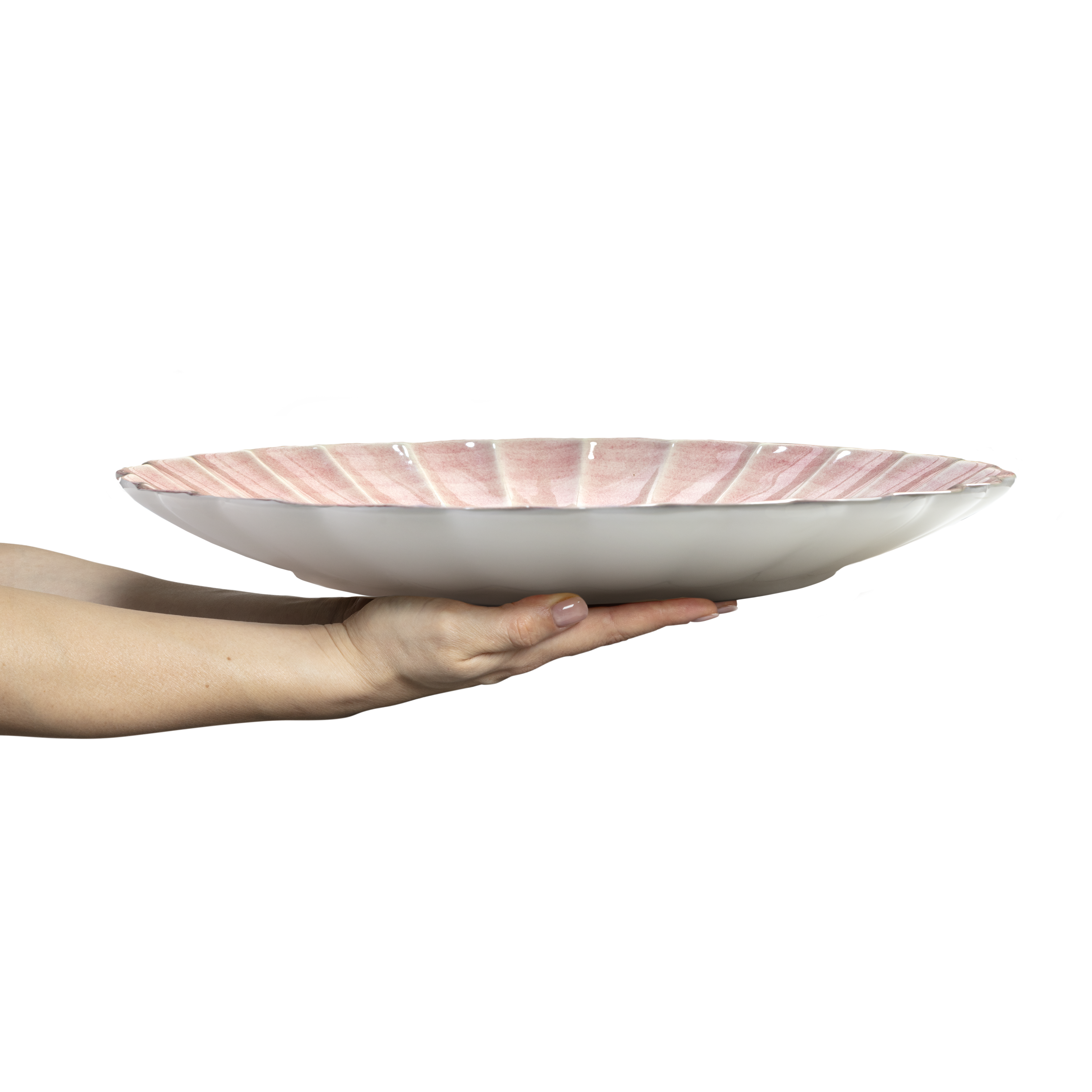 Oyster Platter 42 cm Light Pink