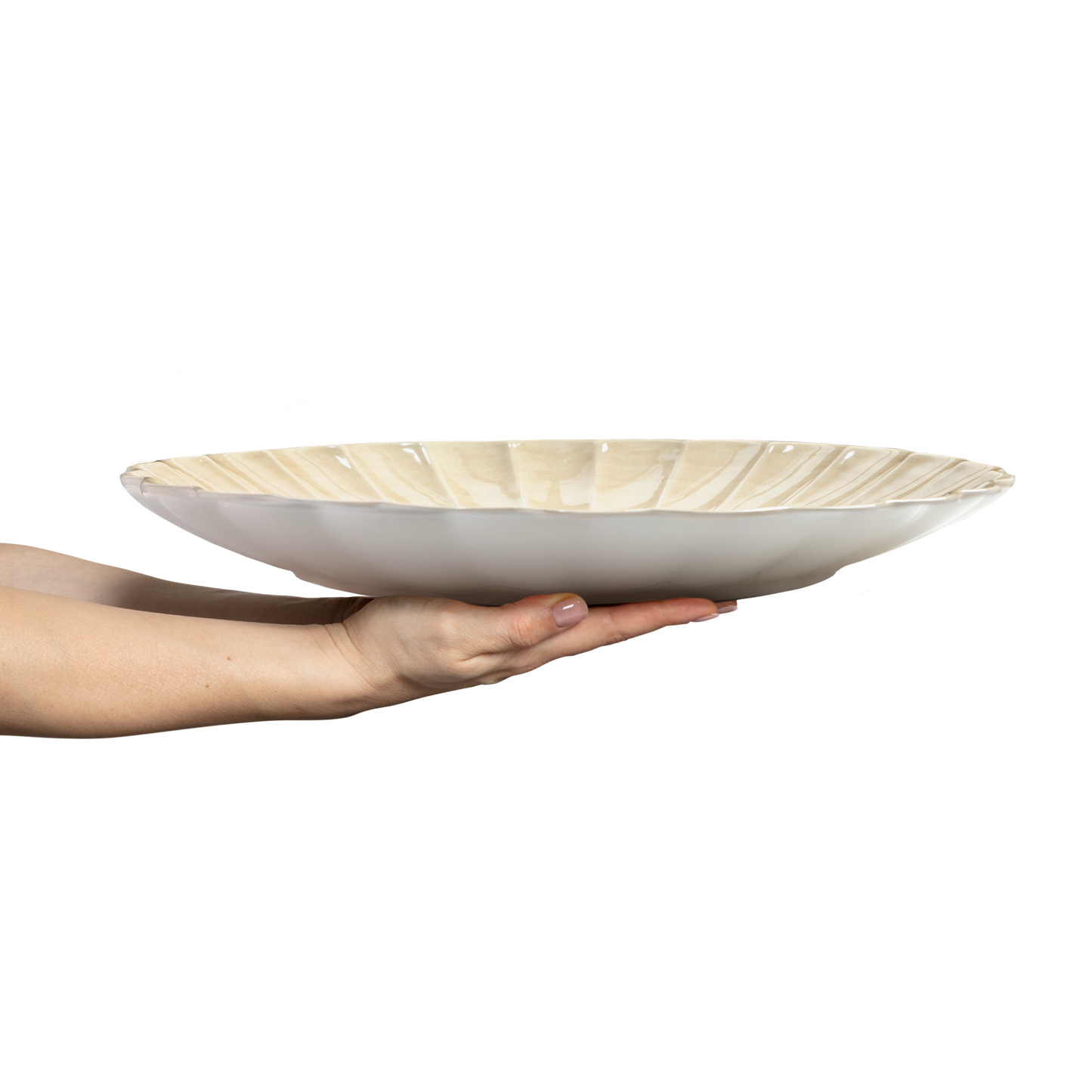 Oyster Platter 42 cm Sand