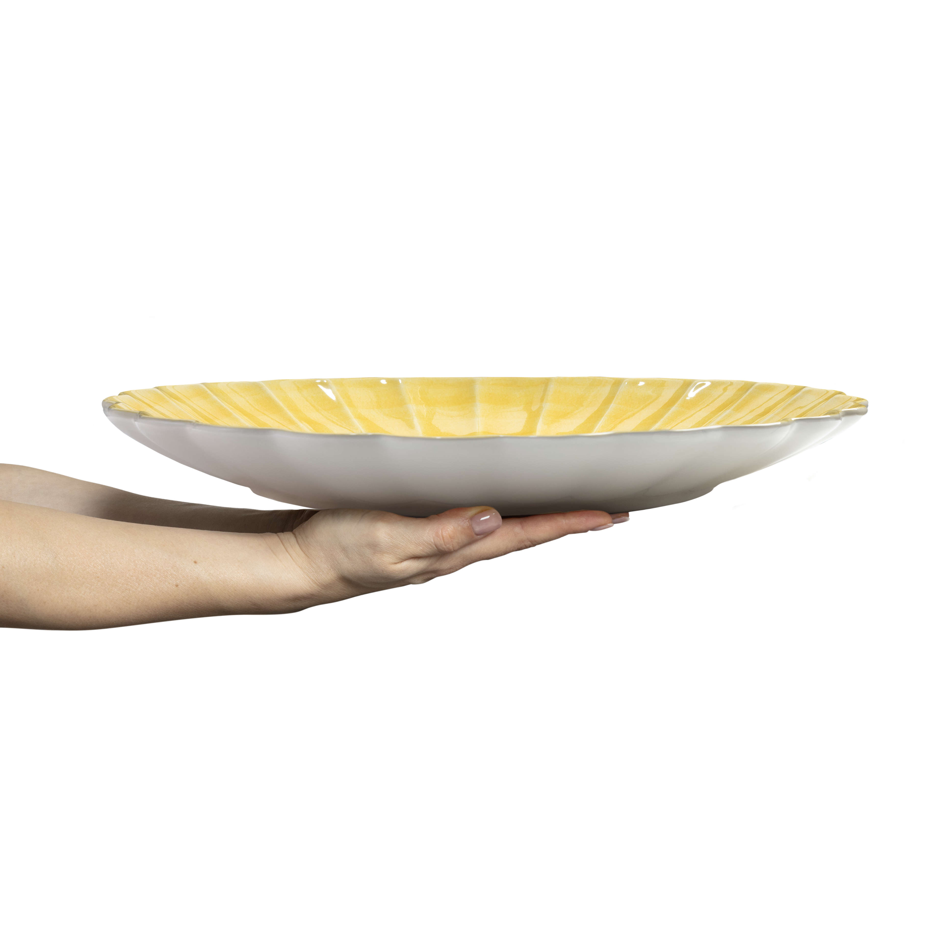 Oyster Platter 42 cm Yellow