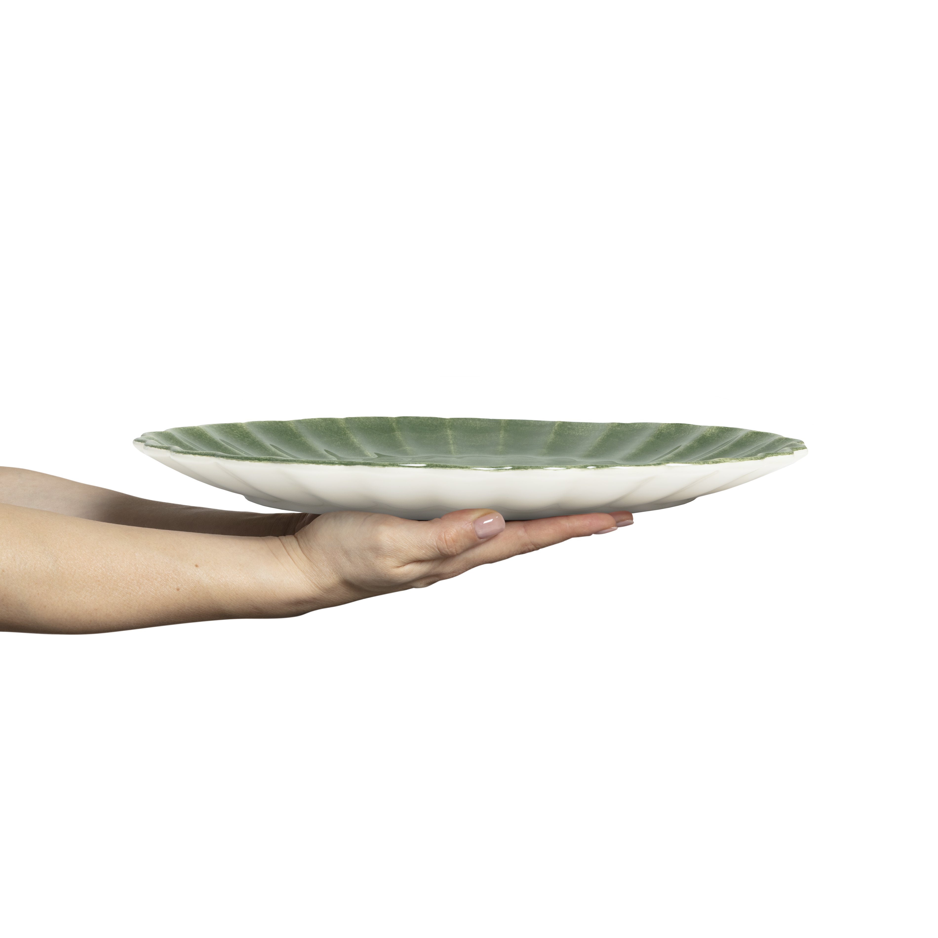 Oyster Platter 35 x 30 cm Forest Green