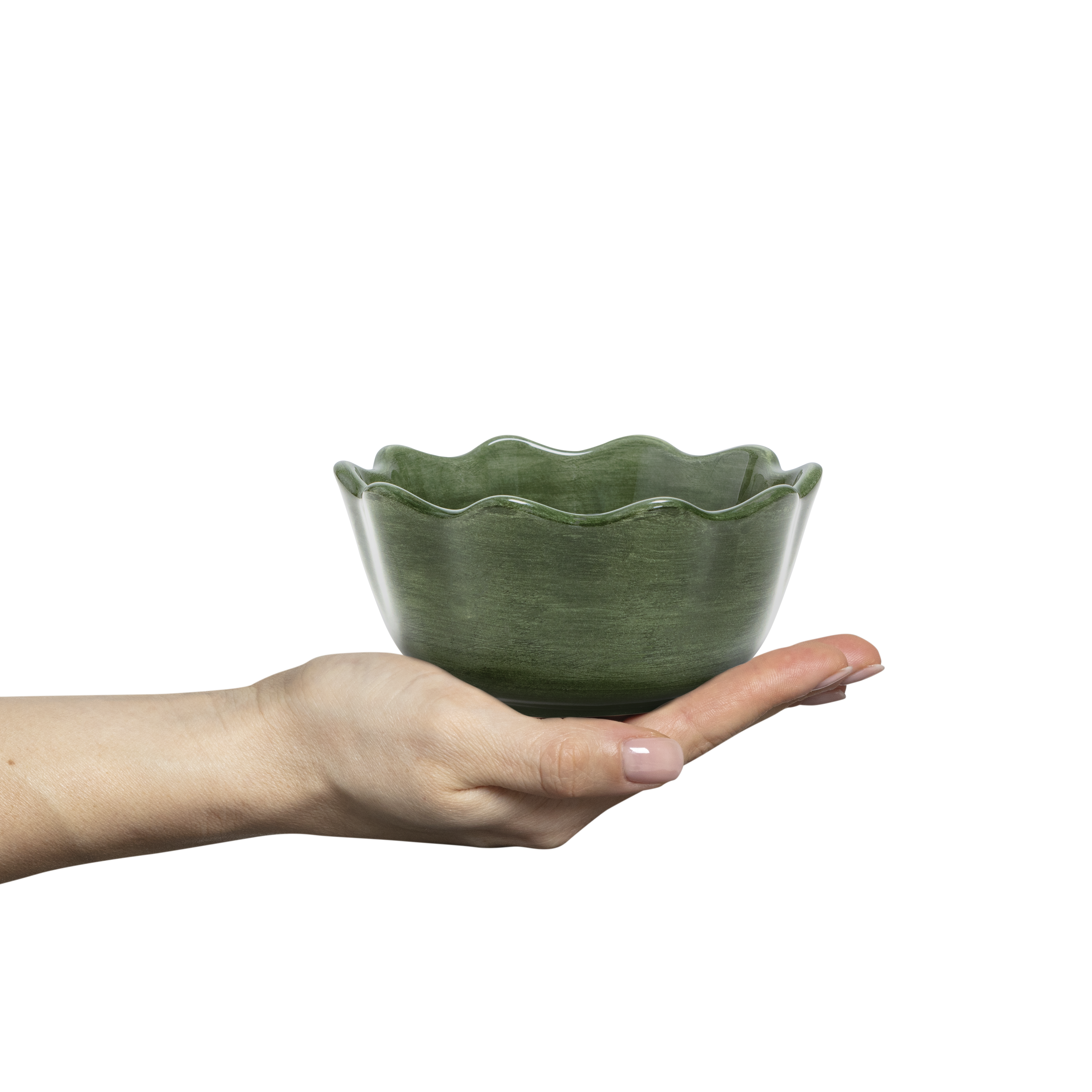 Oyster Bowl 13 cm / 30 cl Forest Green