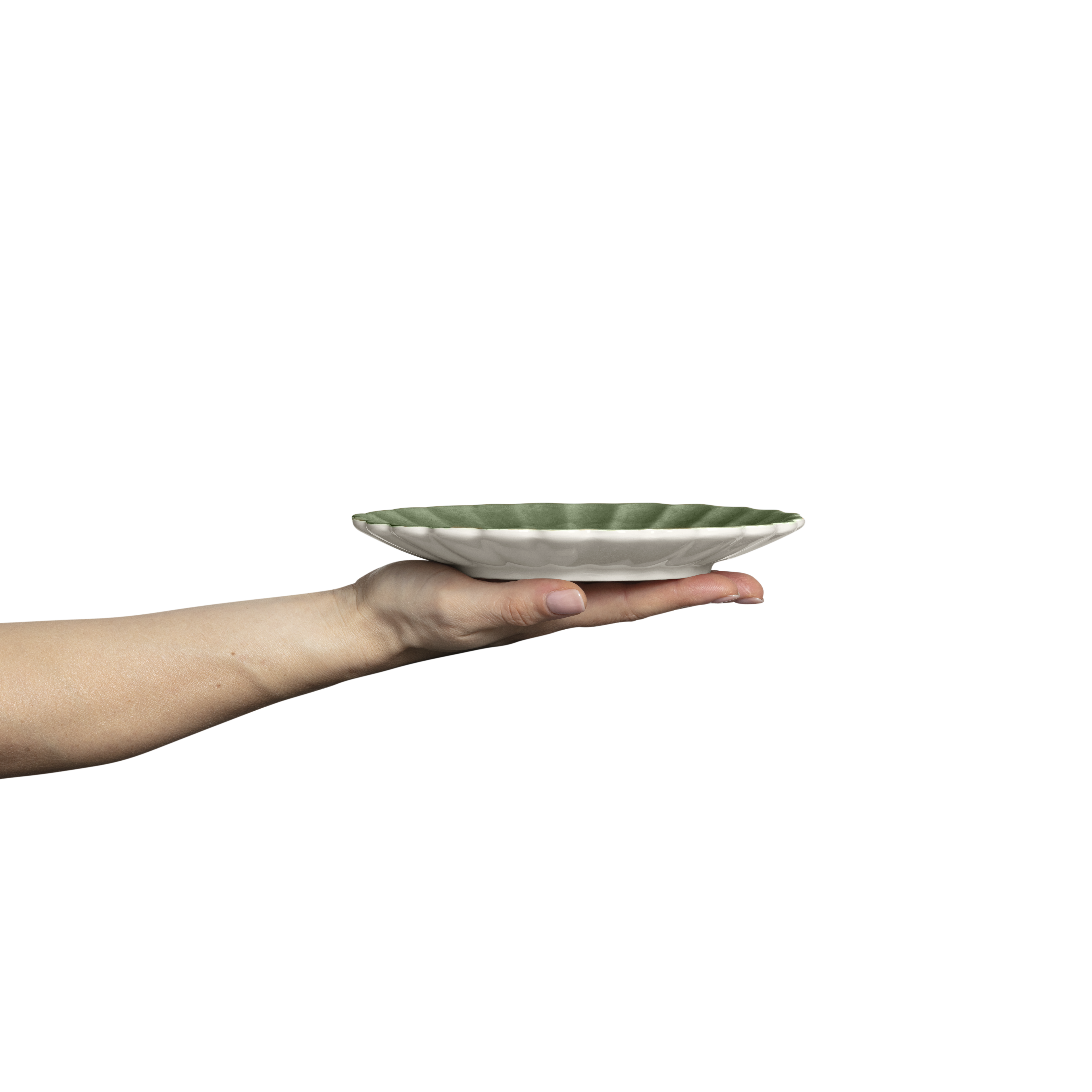 Oyster Plate 20 cm Forest Green
