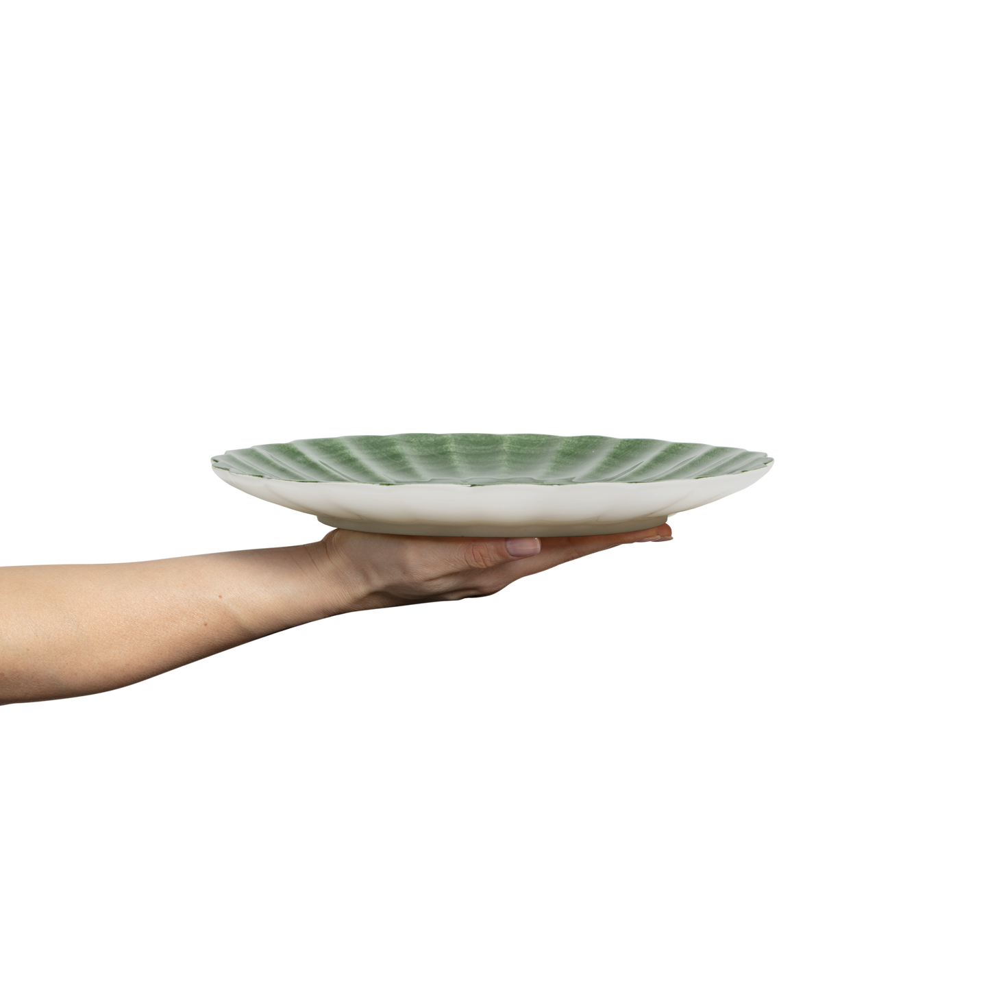 Oyster Plate 28 cm Forest Green