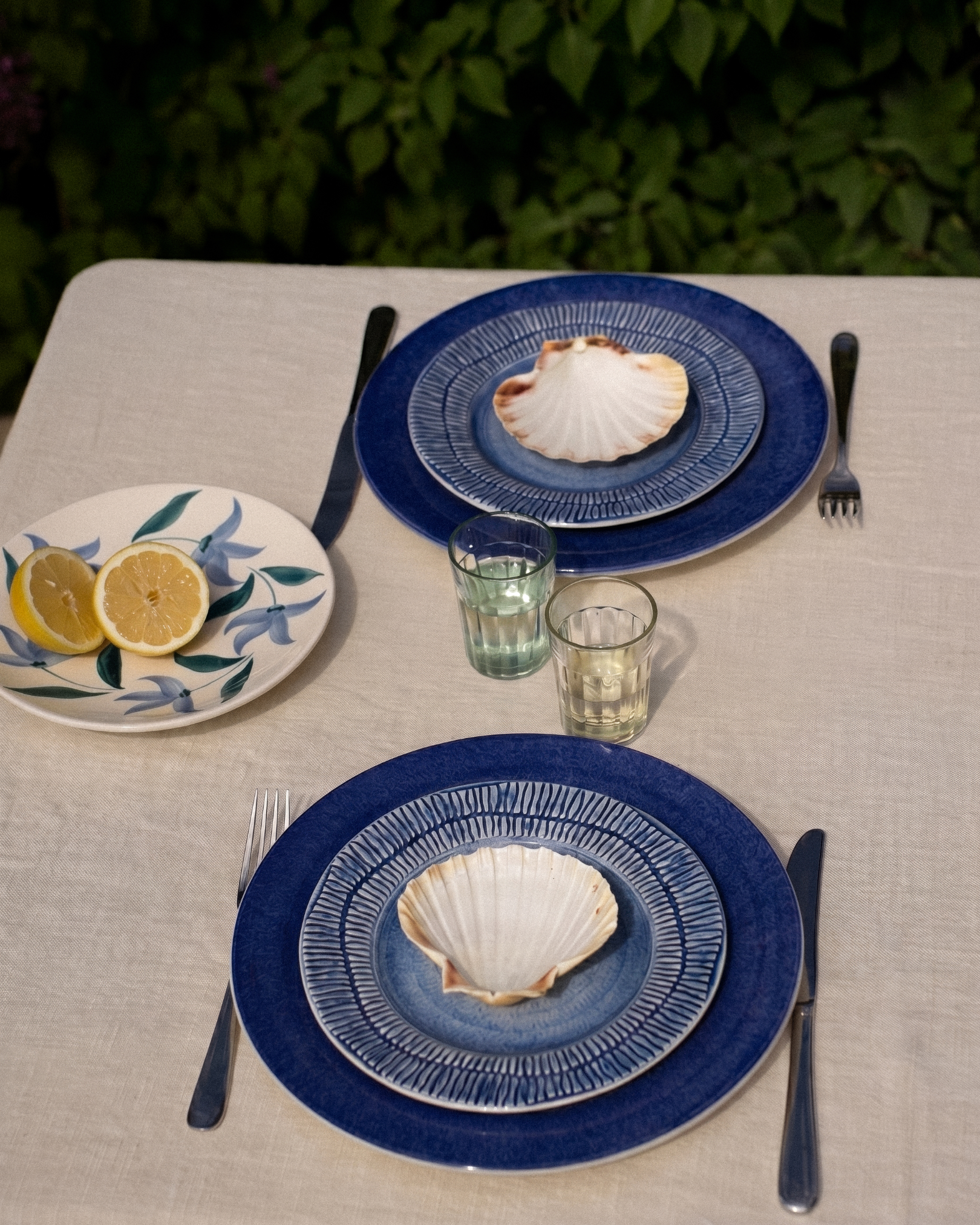 Stripes Plate 21 cm Blue