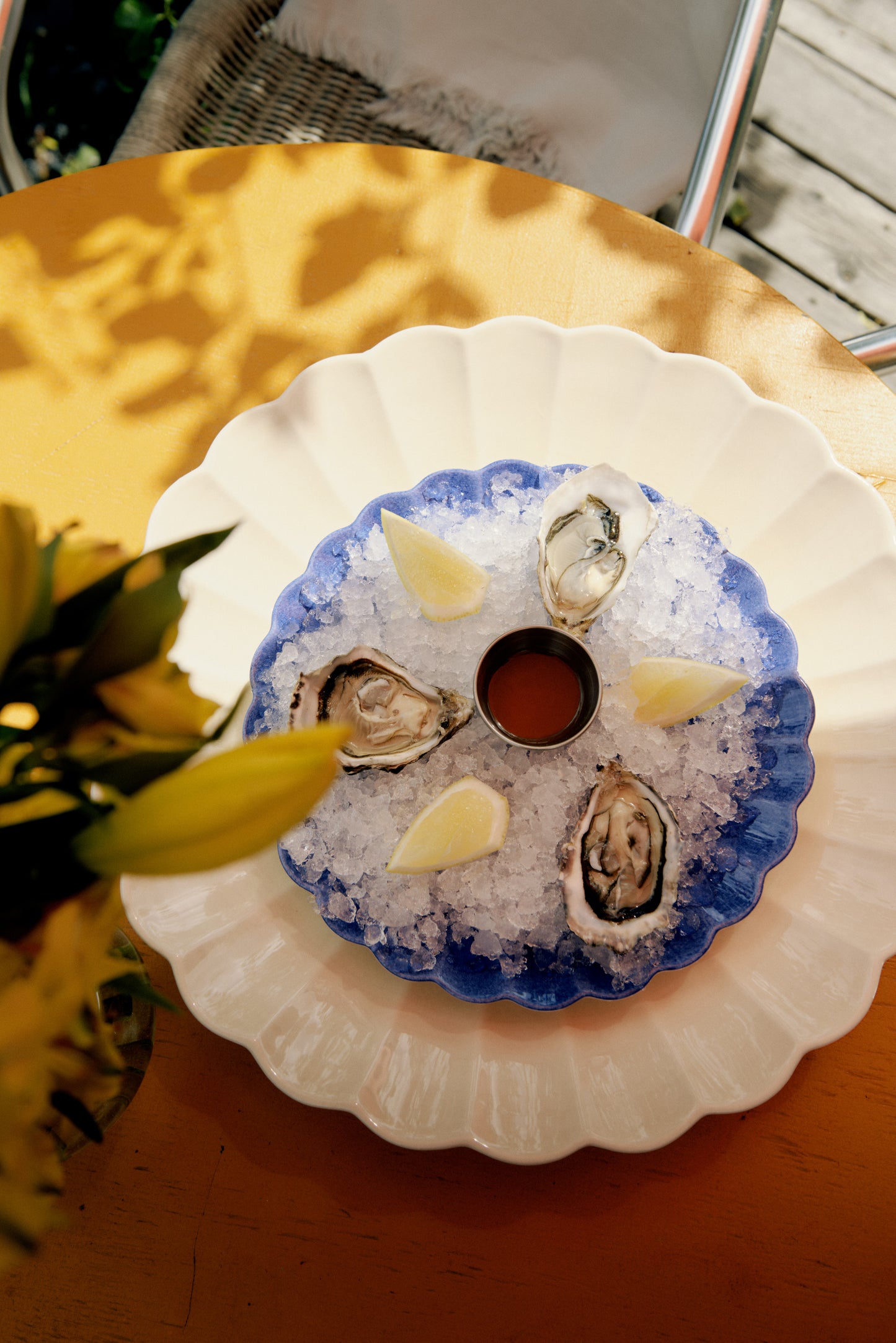 Oyster Plate 20 cm Light Blue