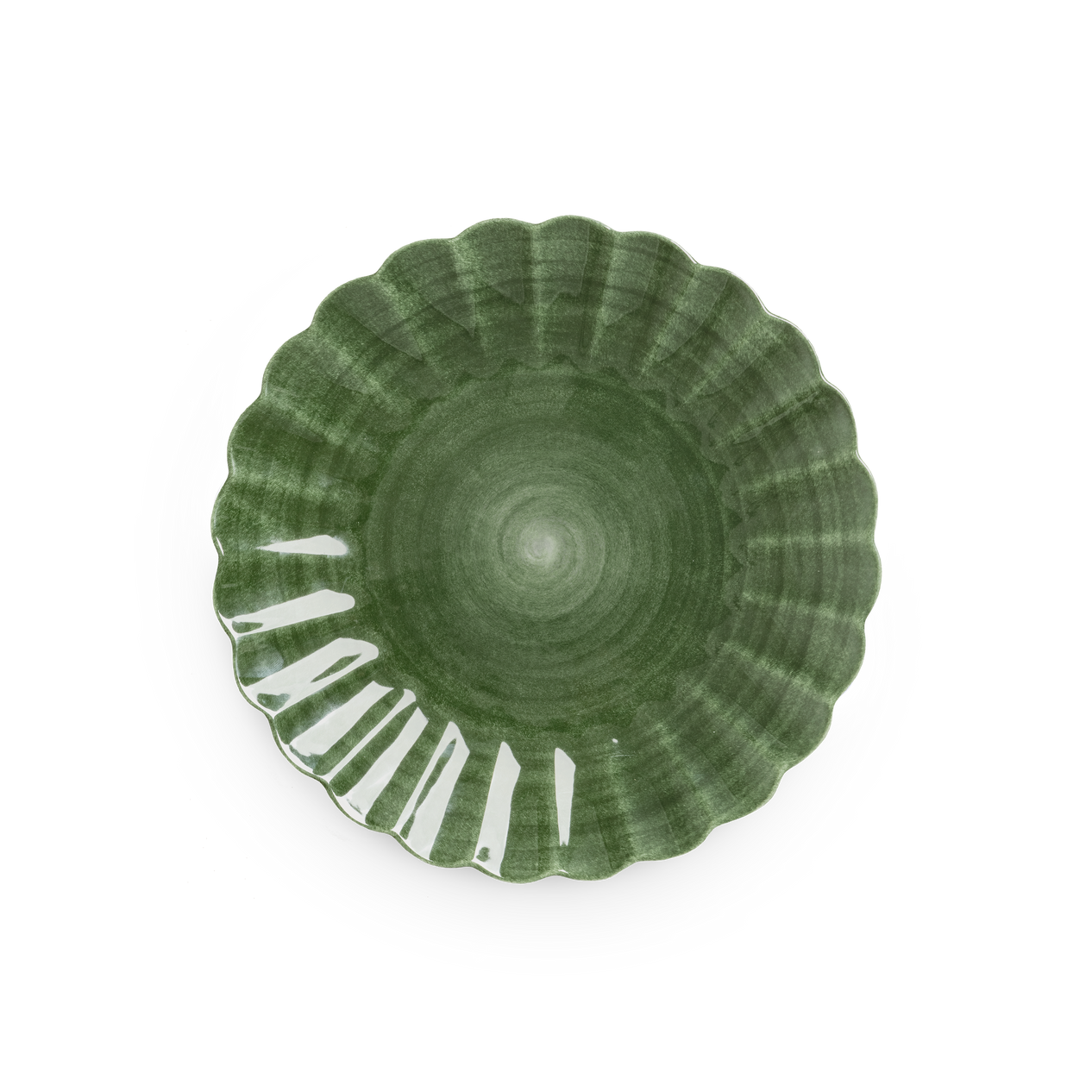 forest green oyster plate
