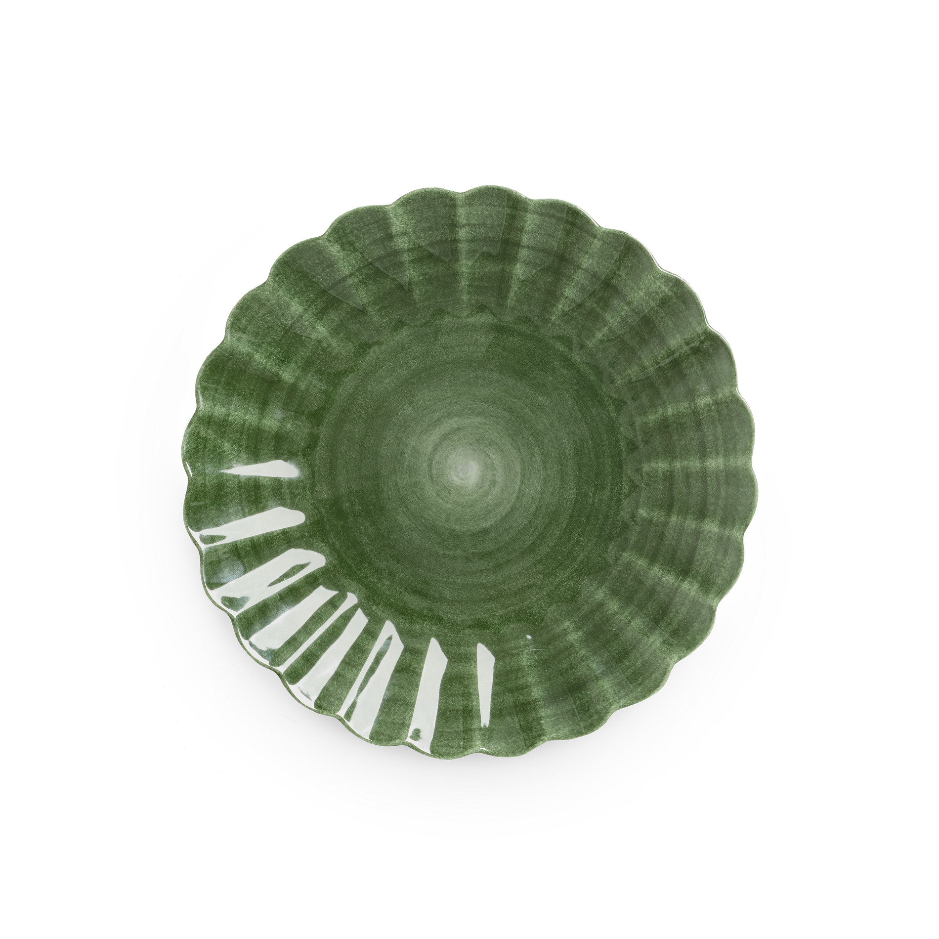 forest green oyster plate