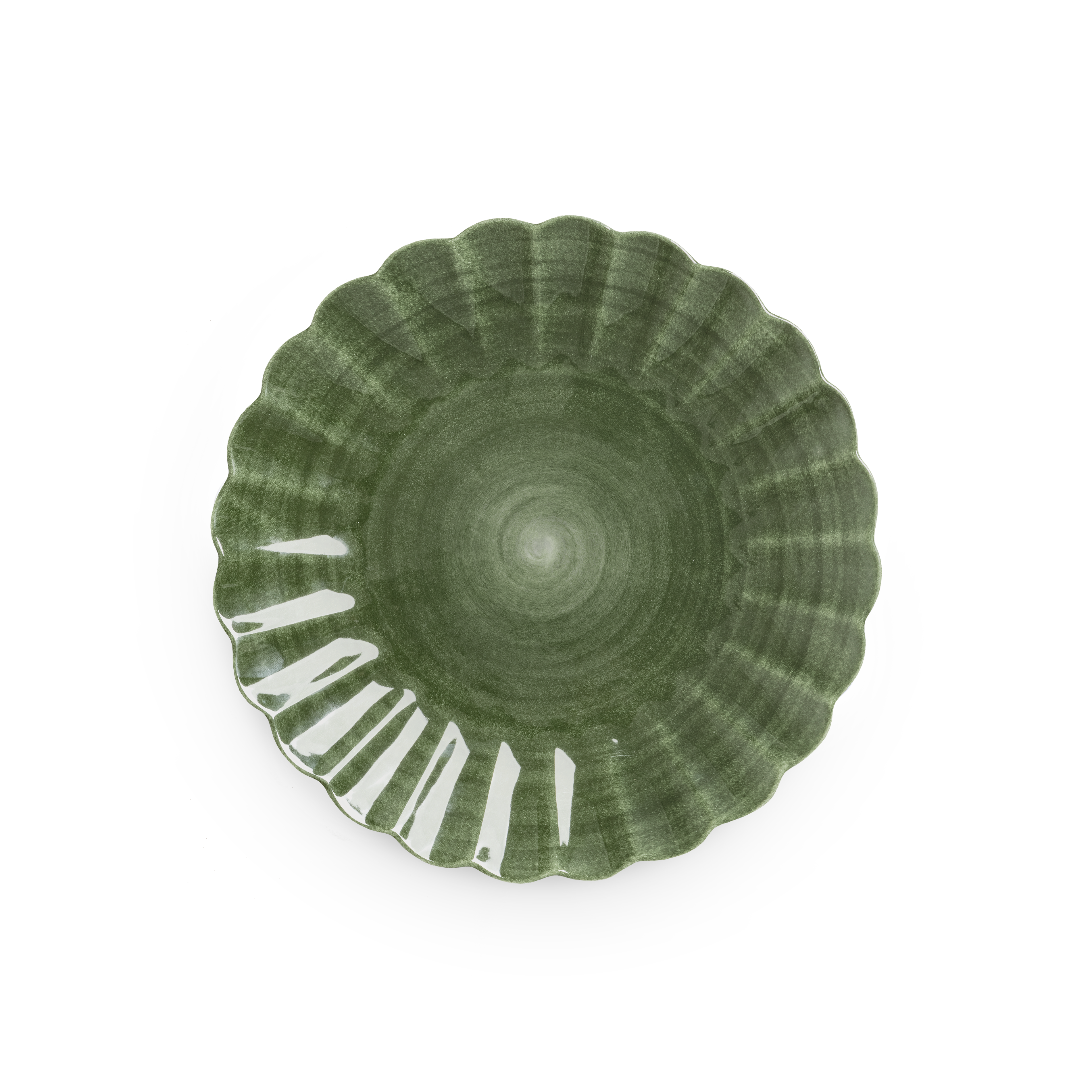 forest green oyster plate