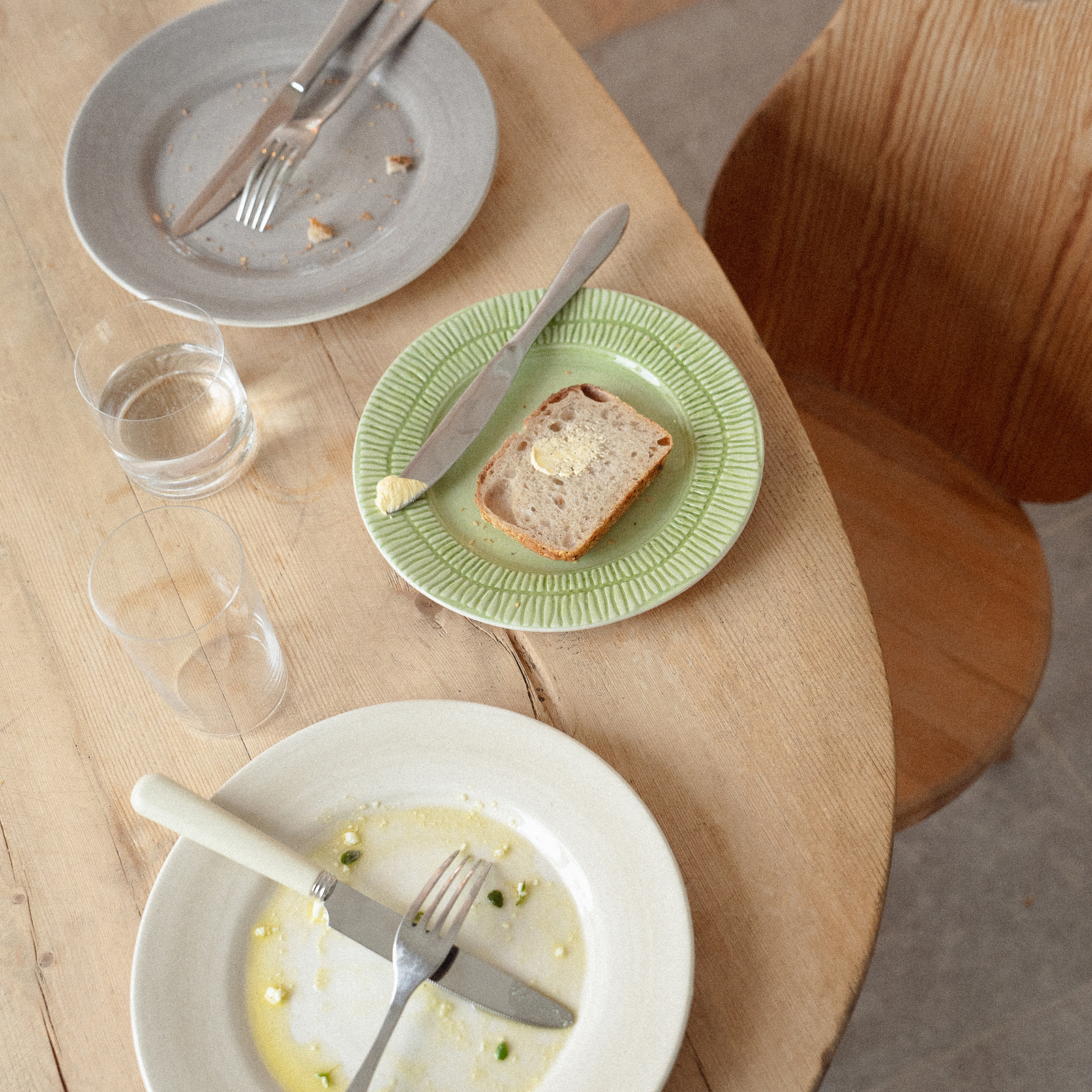 Stripes Plate 21 cm Green