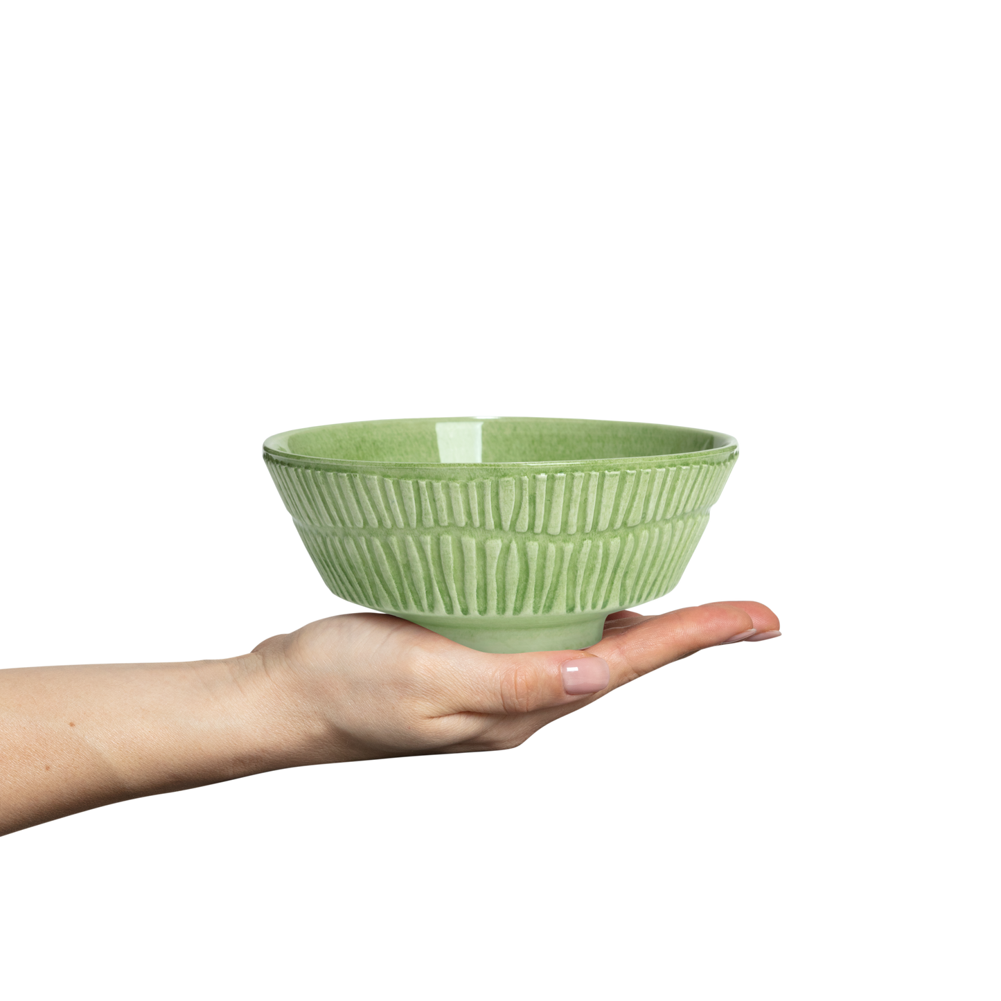 Stripes Bowl 15 cm / 50 cl Green