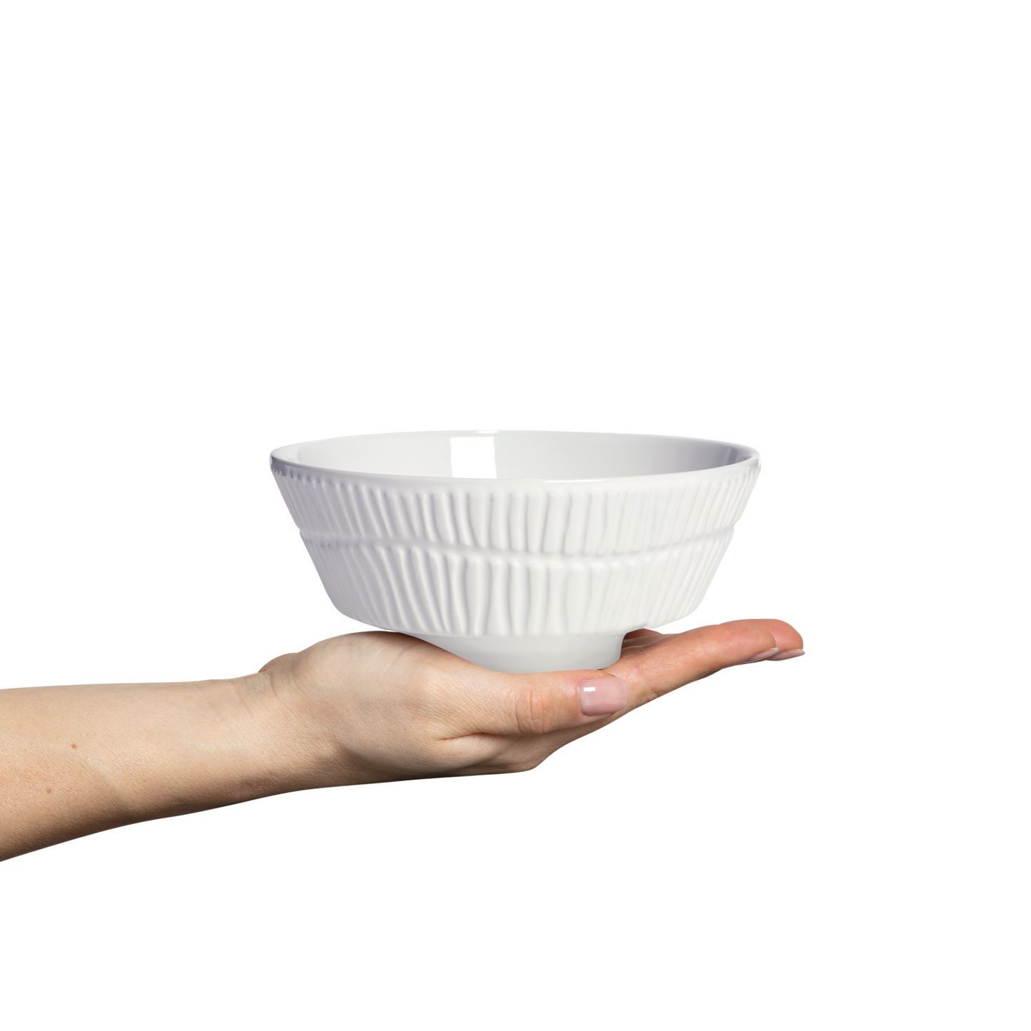 Stripes Bowl 15 cm / 50 cl White