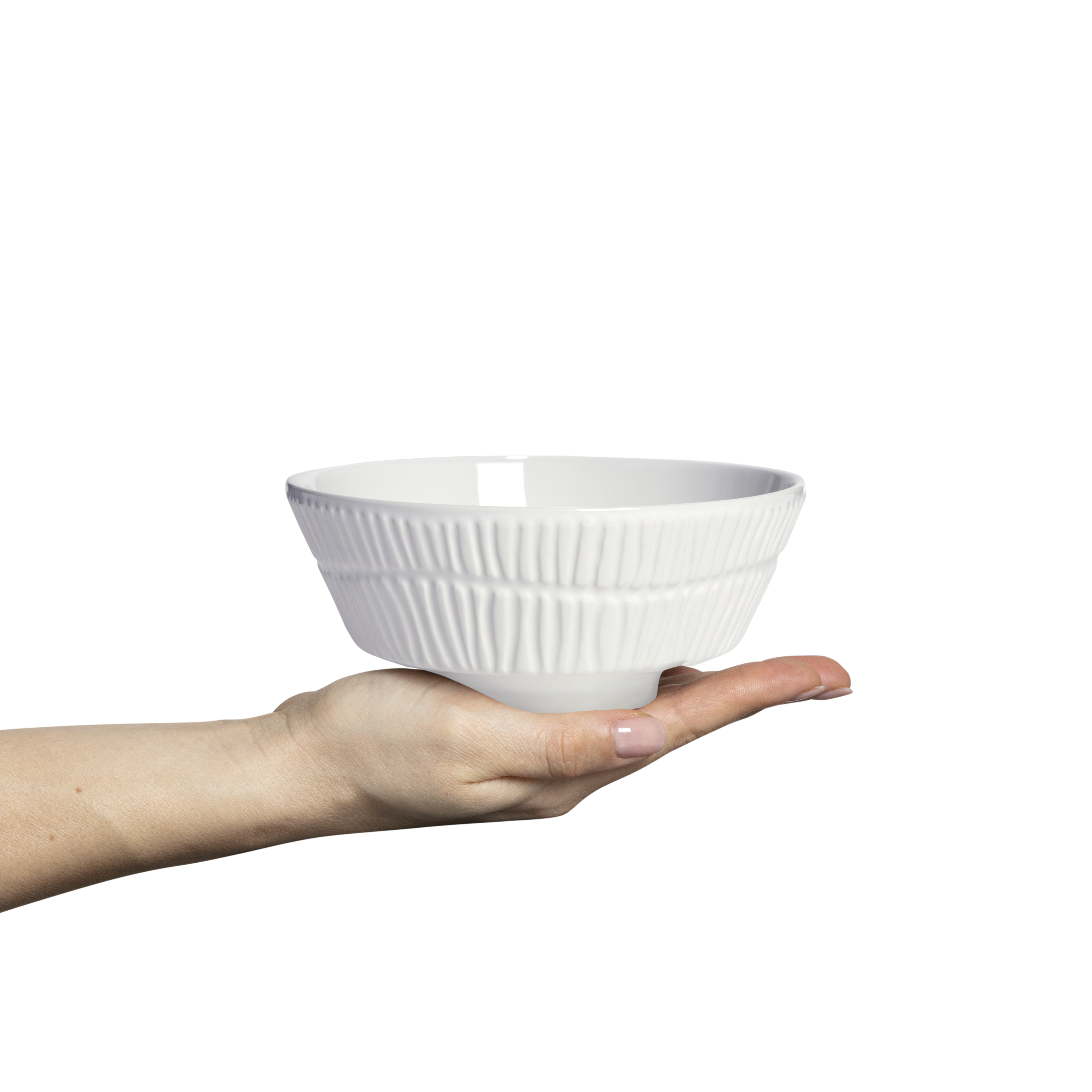 Stripes Bowl 15 cm / 50 cl White