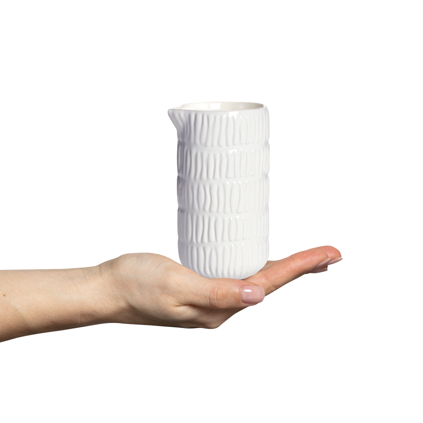 Stripes Jug 30 cl White