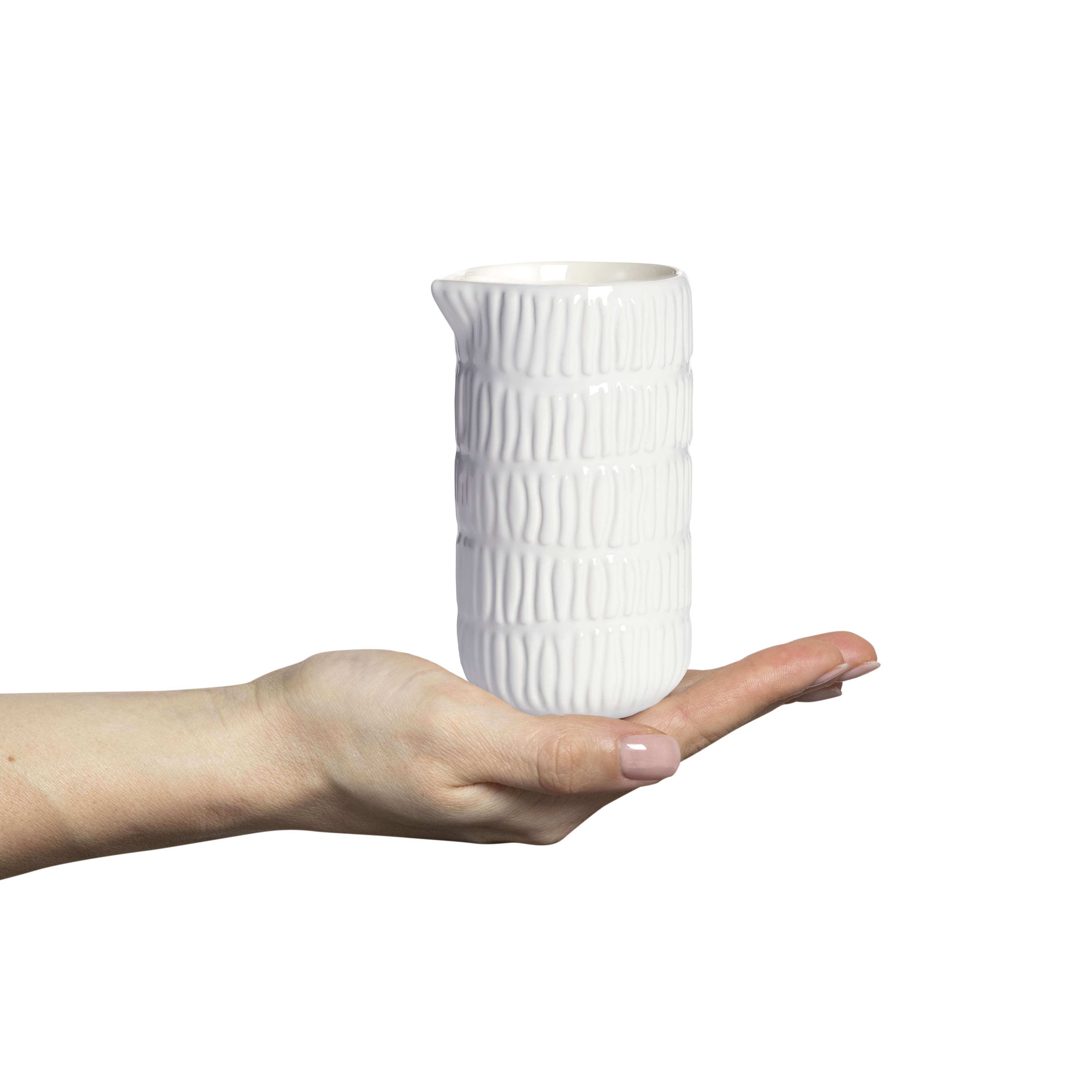 Stripes Jug 30 cl White