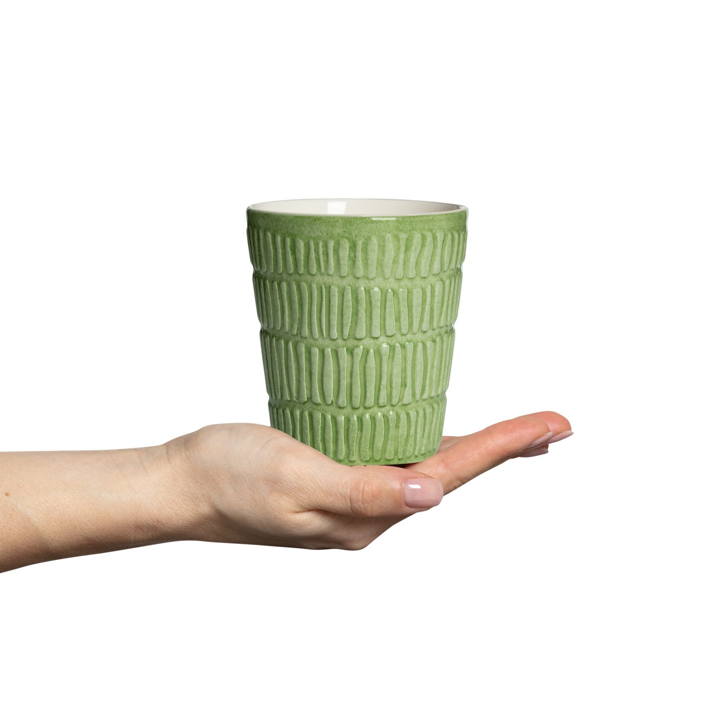 Stripes Mug 30 cl Green