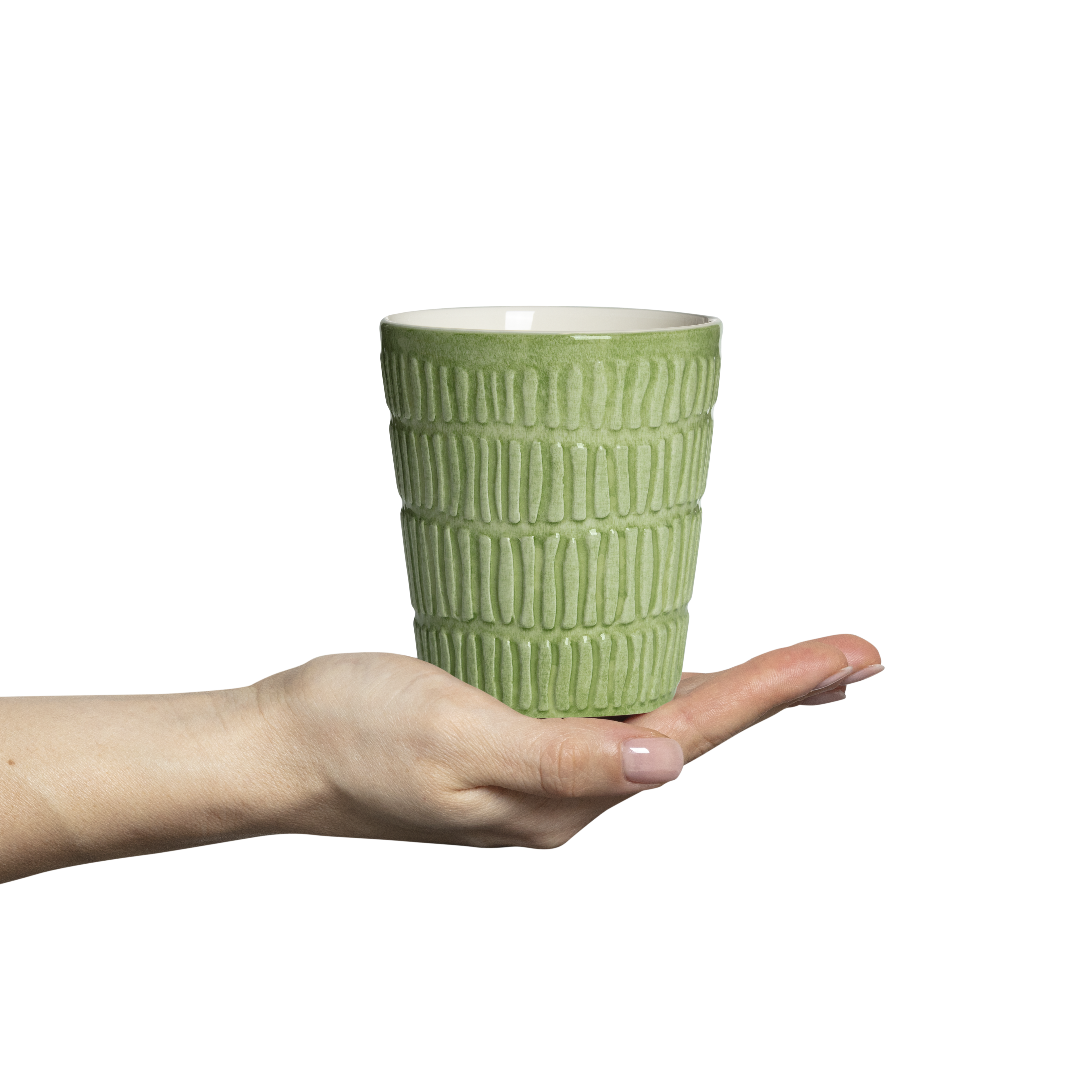 Stripes Mug 30 cl Green