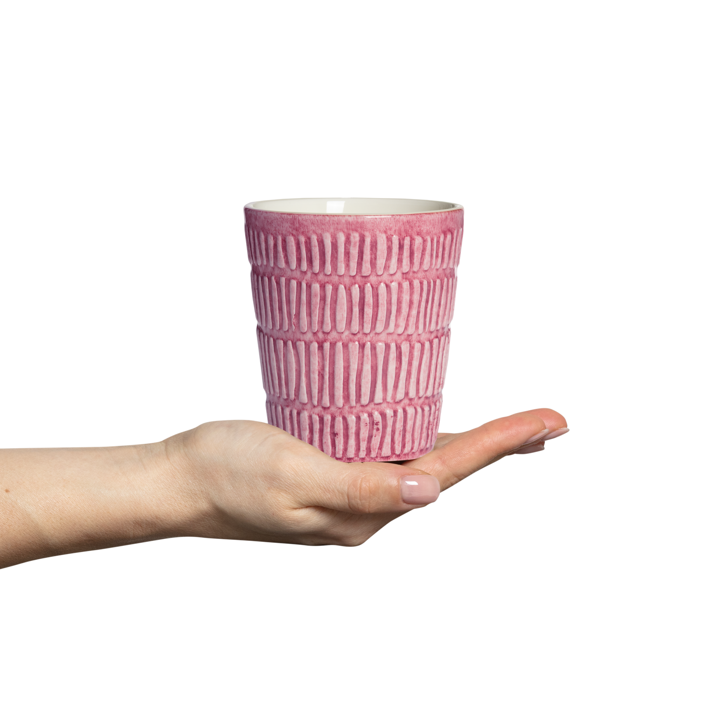 Stripes Mug 30 cl Pink