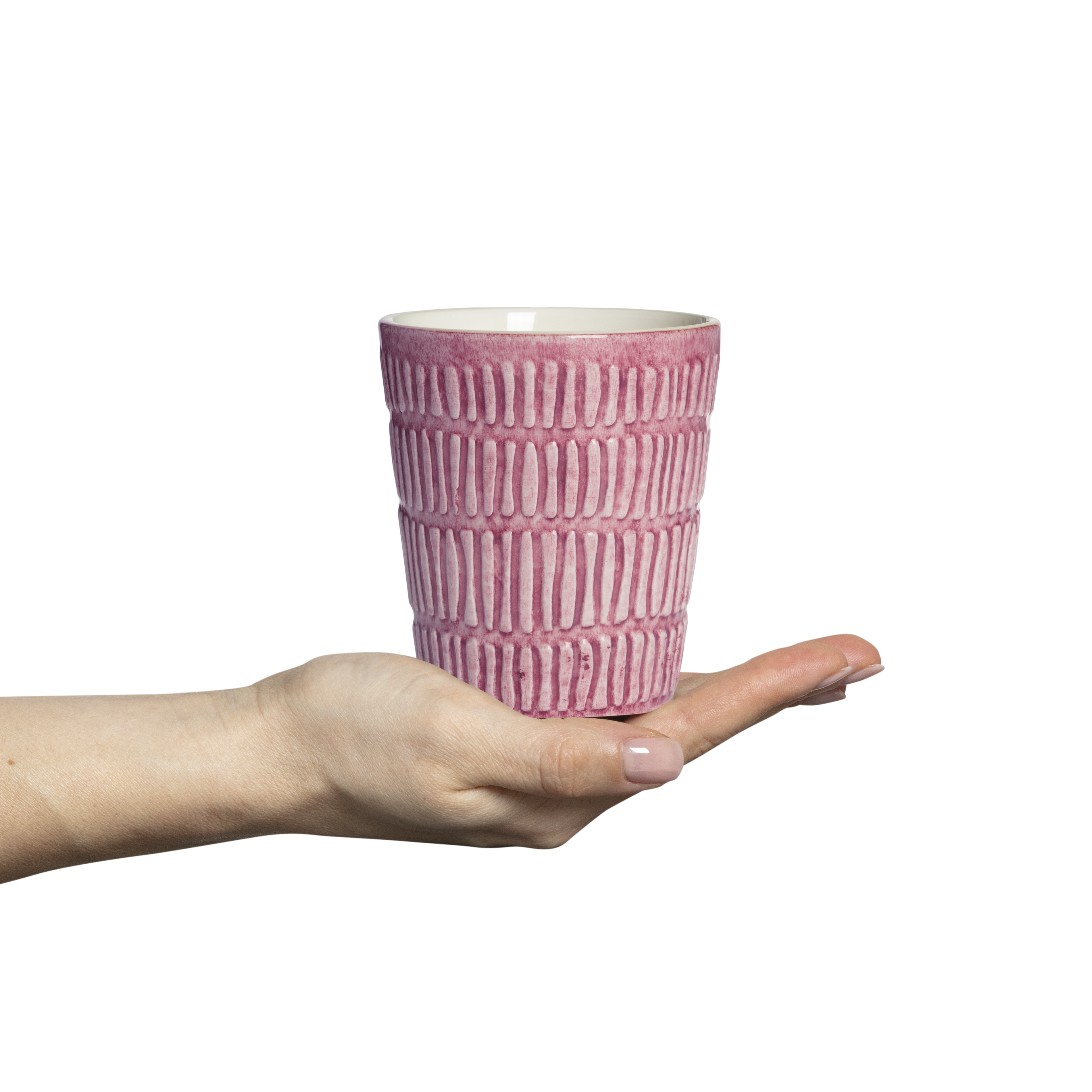 Stripes Mug 30 cl Pink