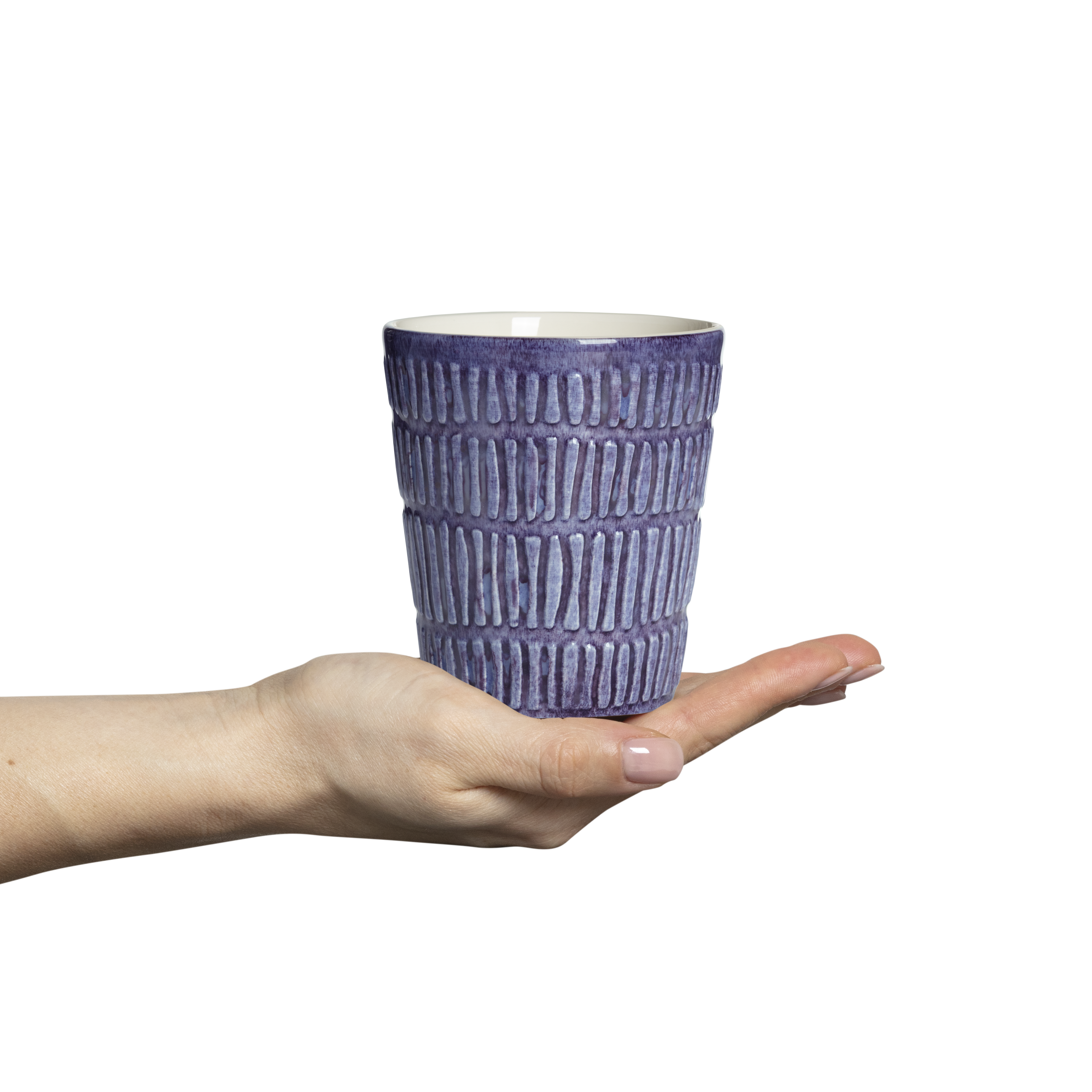 Stripes Mug 30 cl Purple