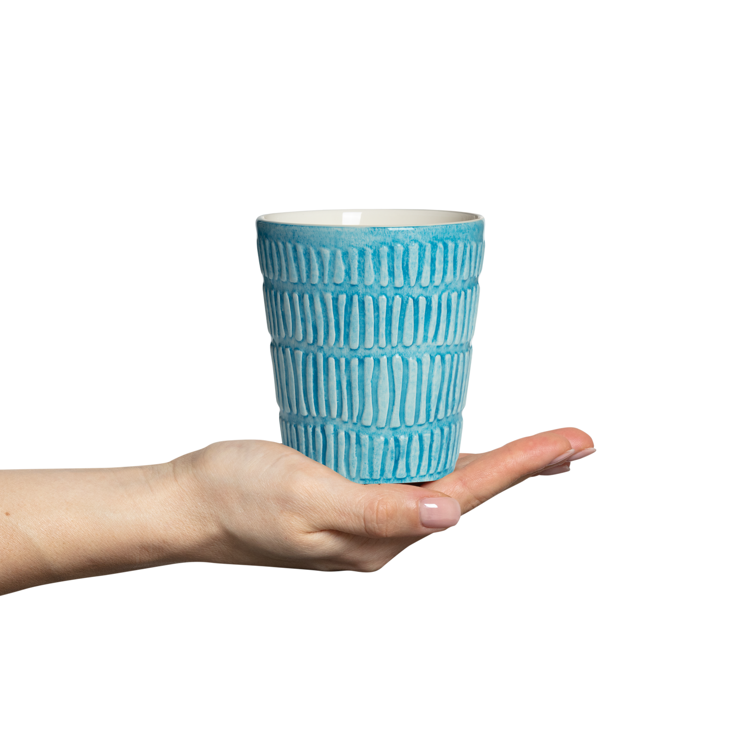 Stripes Mug 30 cl Turquoise