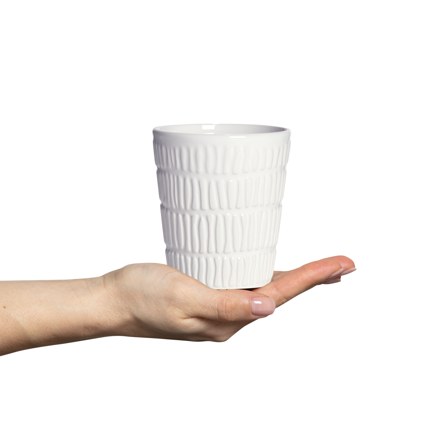 Stripes Mug 30 cl White