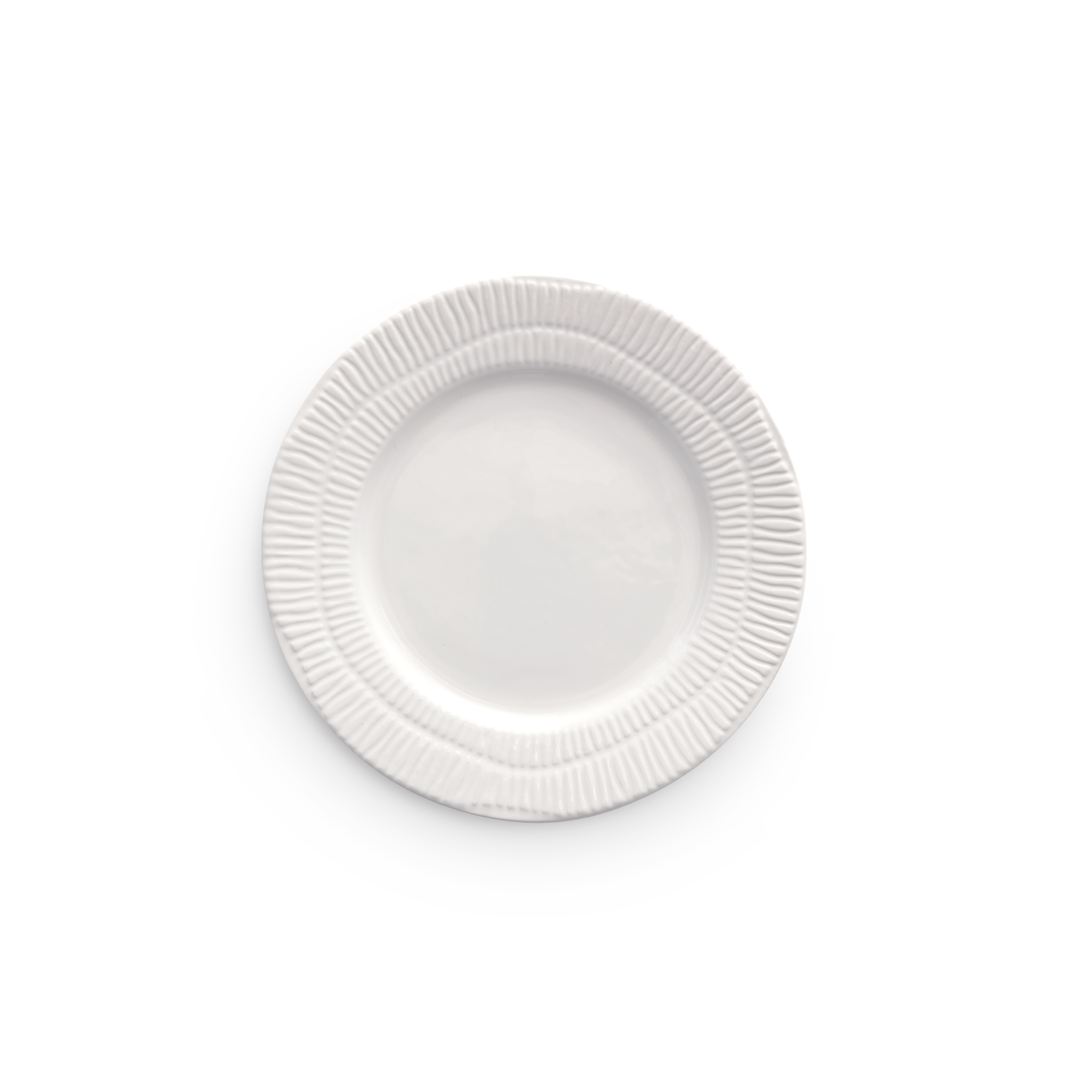 Stripes Plate 21 cm White
