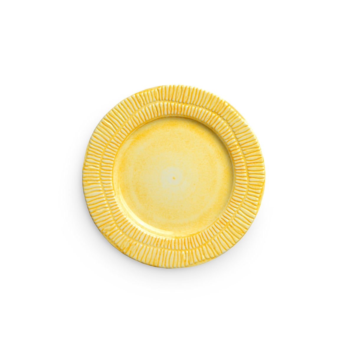 Stripes Plate 21 cm Yellow