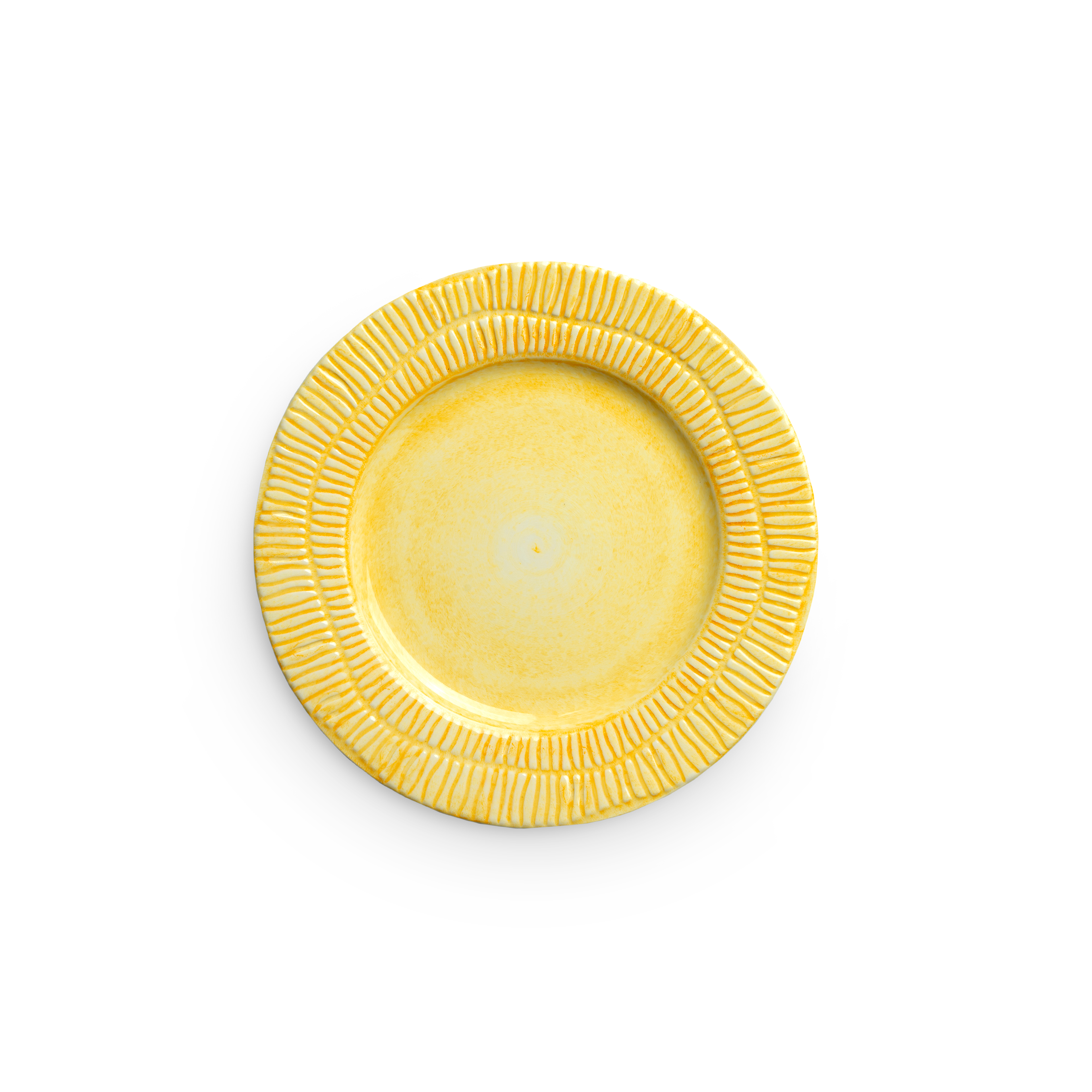 Stripes Plate 21 cm Yellow