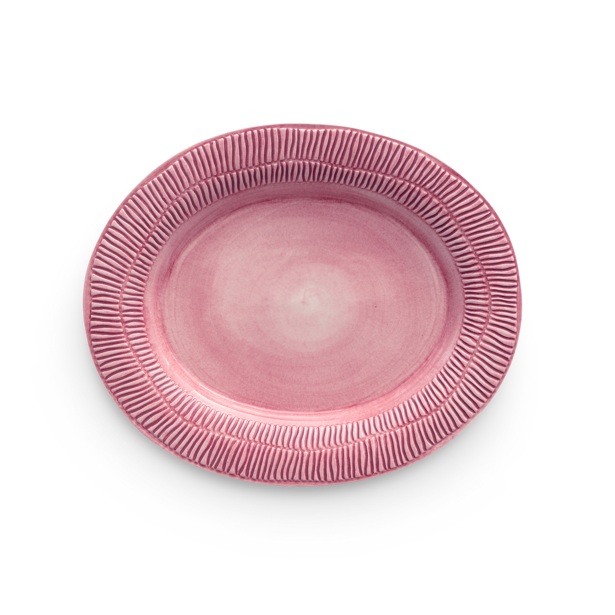 pink platter with stripes