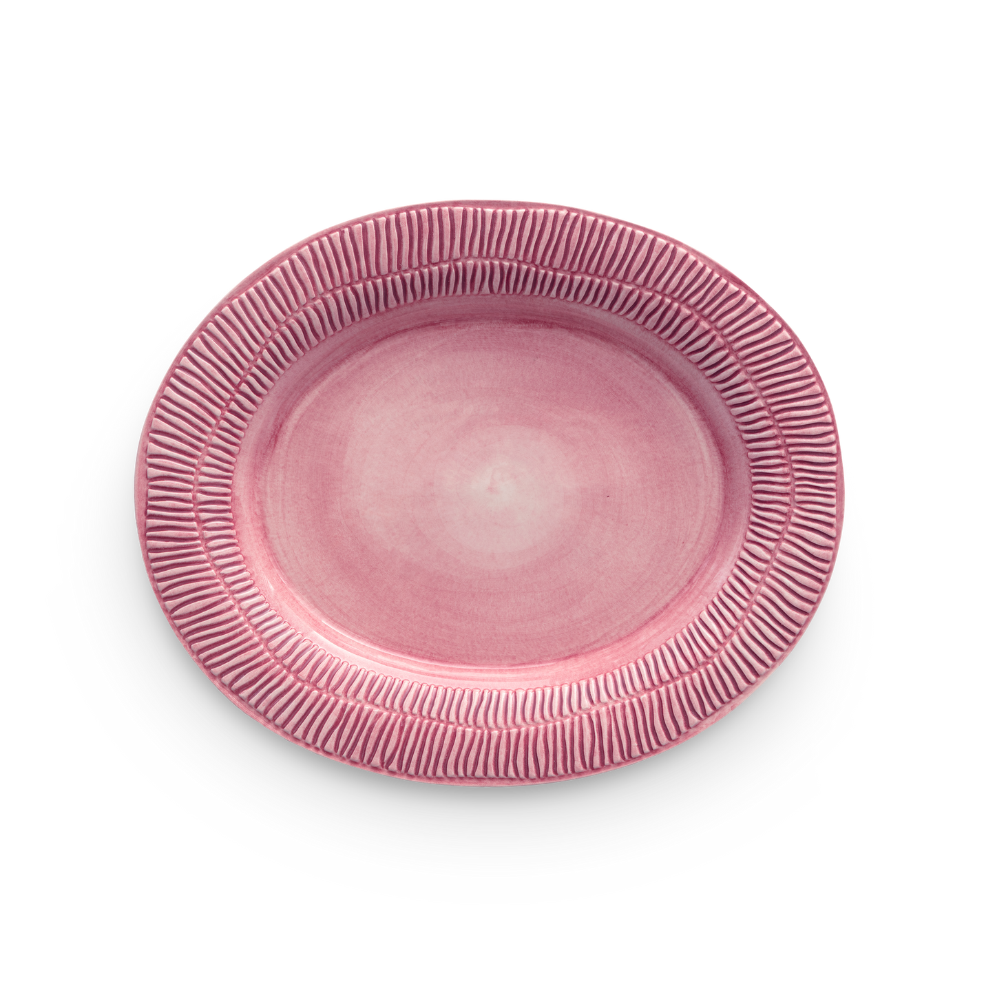 pink platter with stripes
