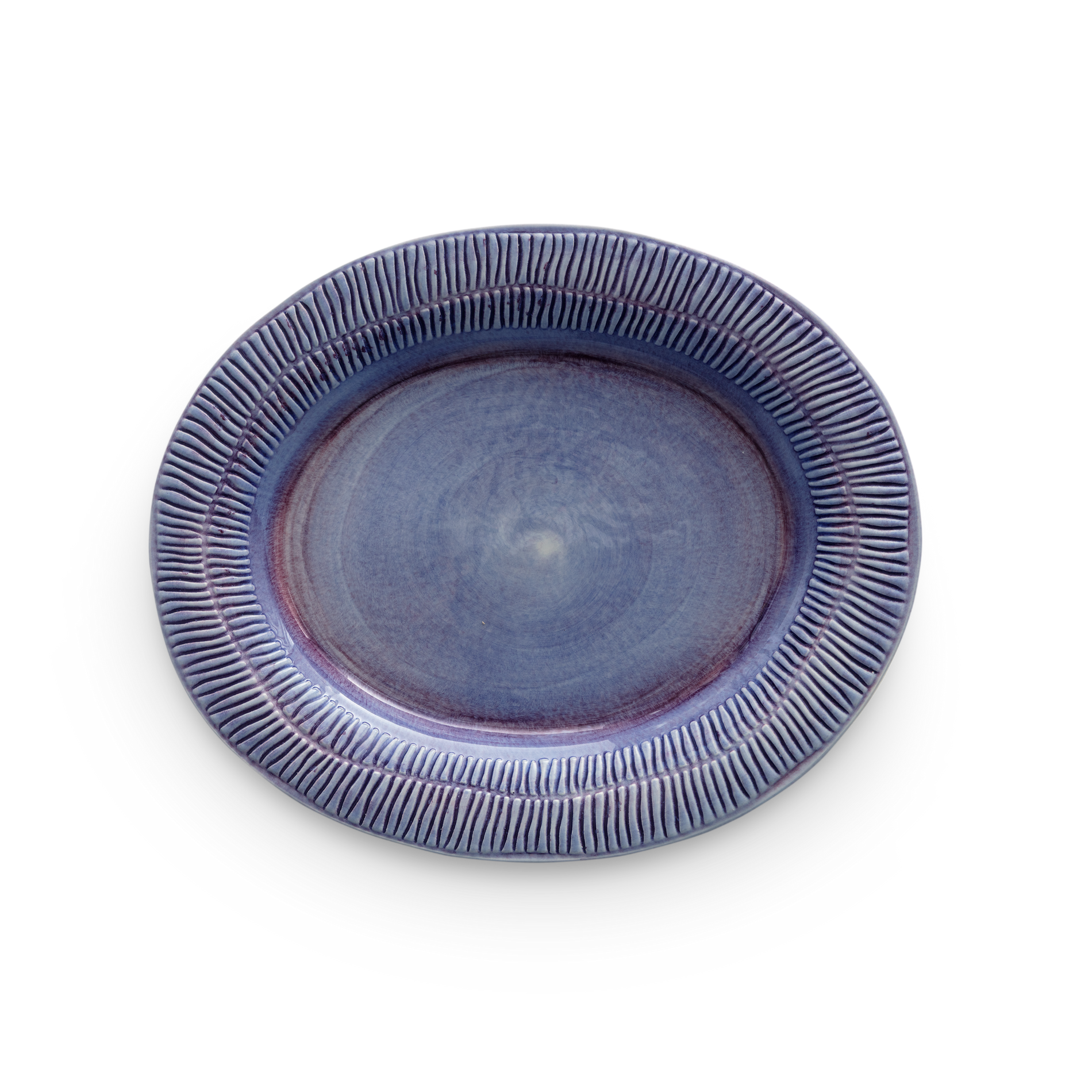 stripes platter in purple