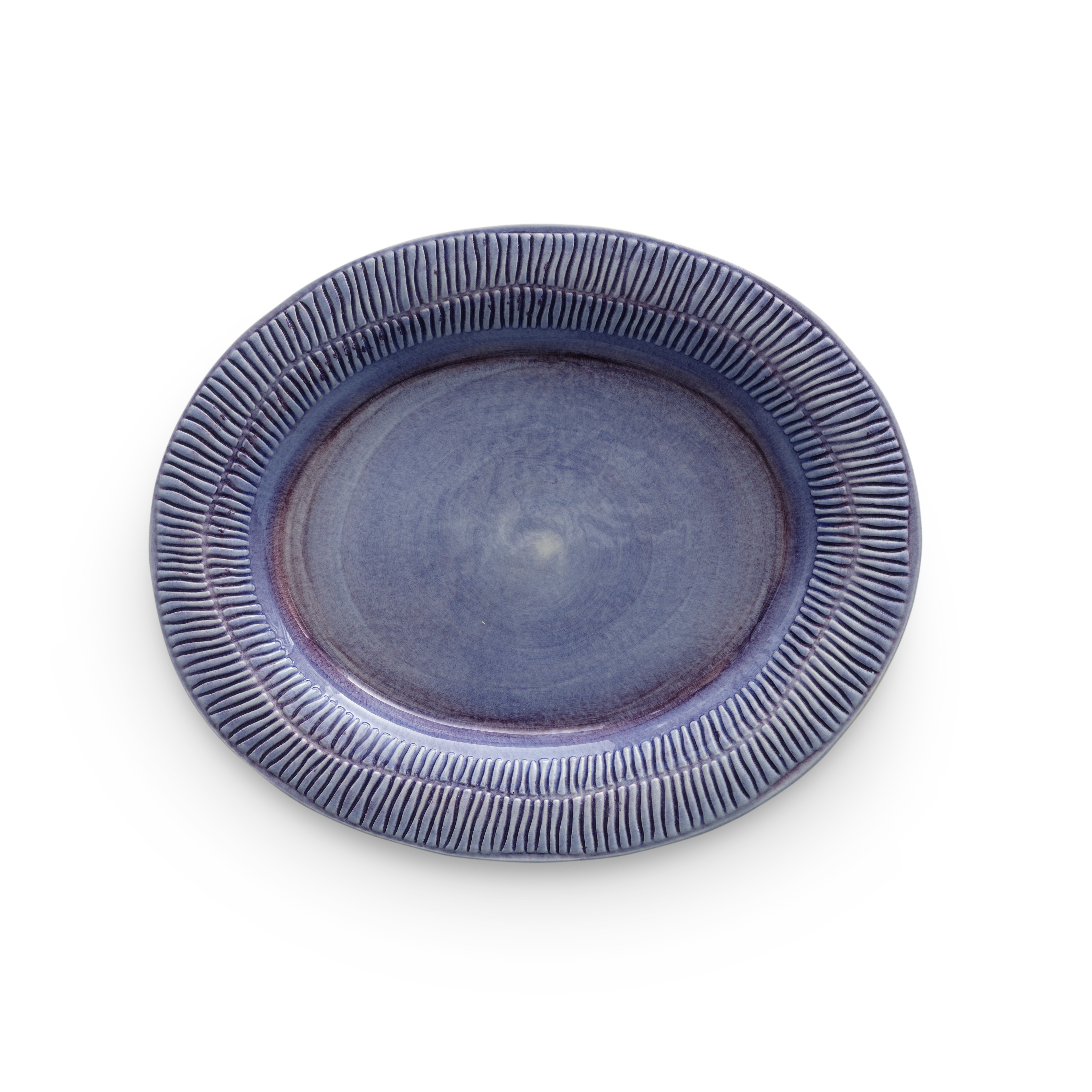 stripes platter in purple